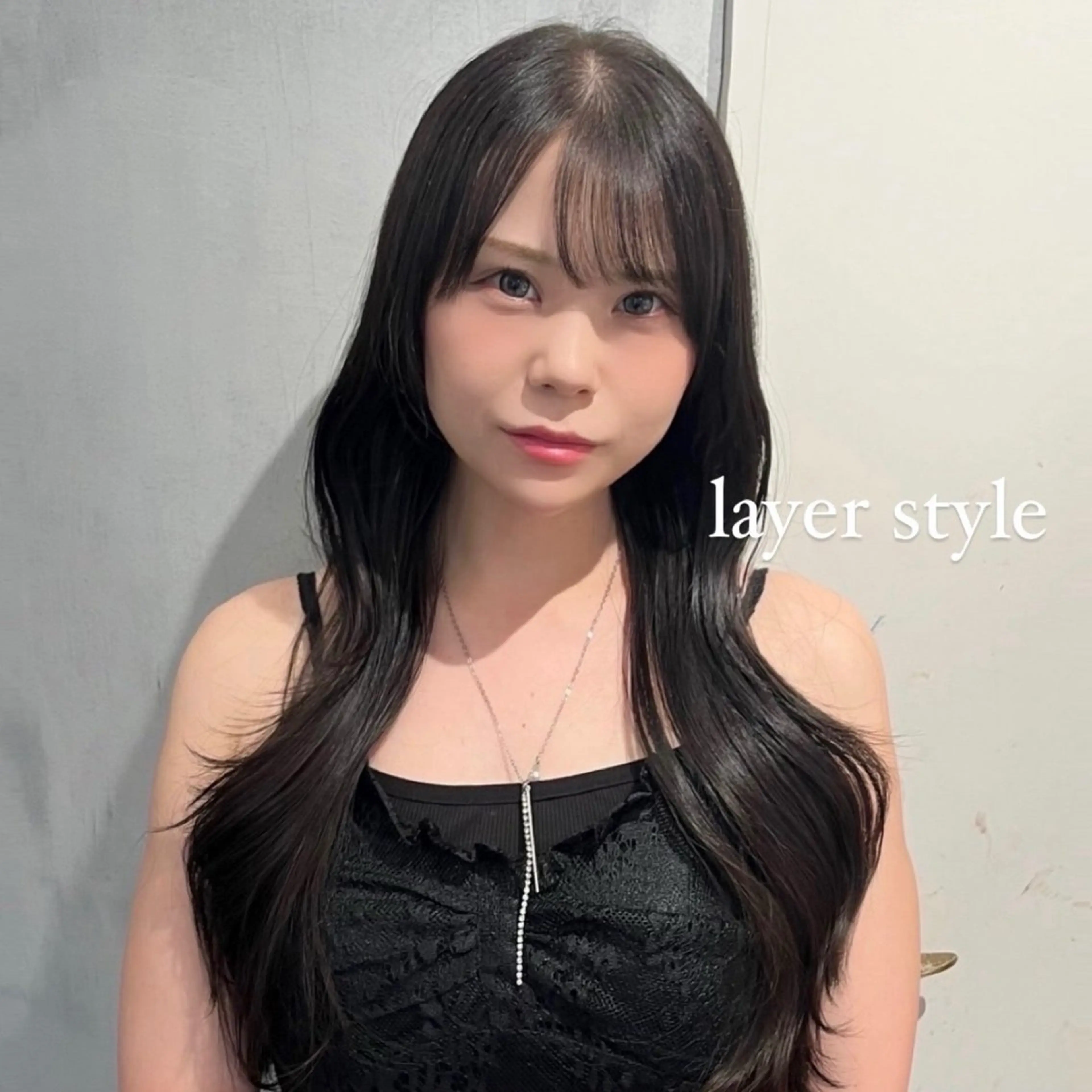 ロング 𝙆𝙖𝙞🎀🩶 レイヤー/縮毛矯正のヘアスタイル