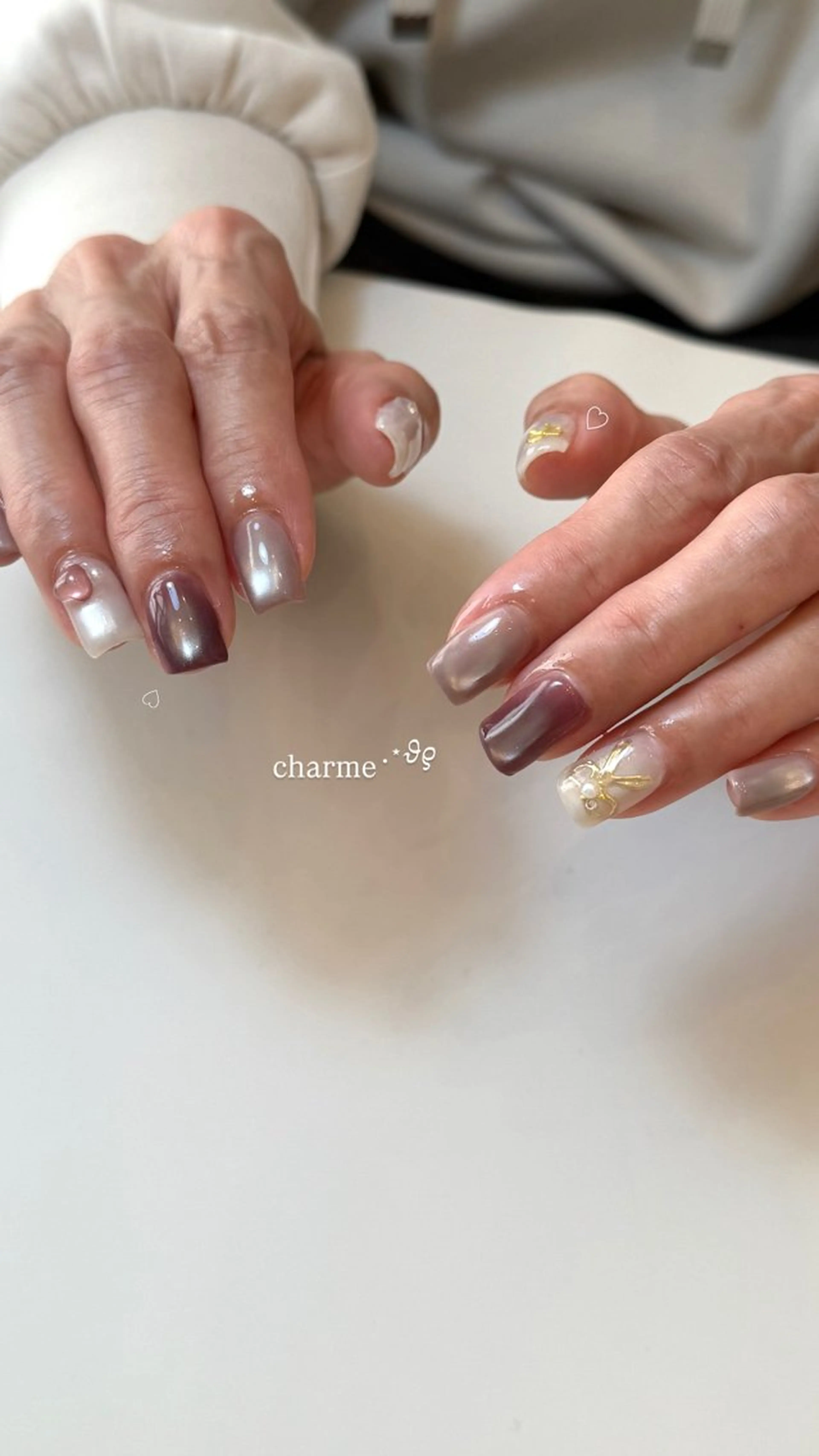 ネイル ハンドネイル フットネイル nailsalon charmeのネイルデザイン