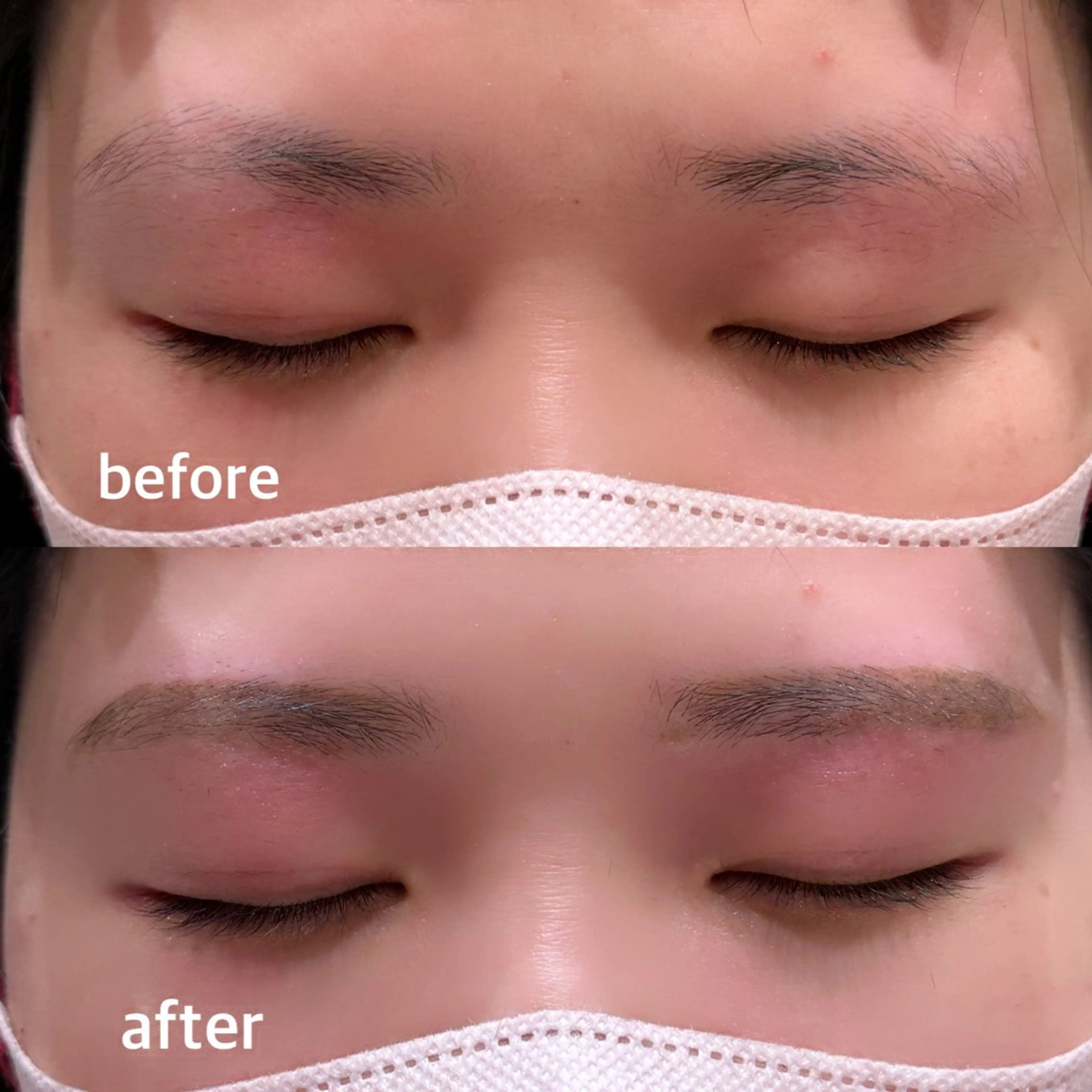 アイブロウ レイヤー/顔周り/透 明感カラー/うる艶のヘアスタイル