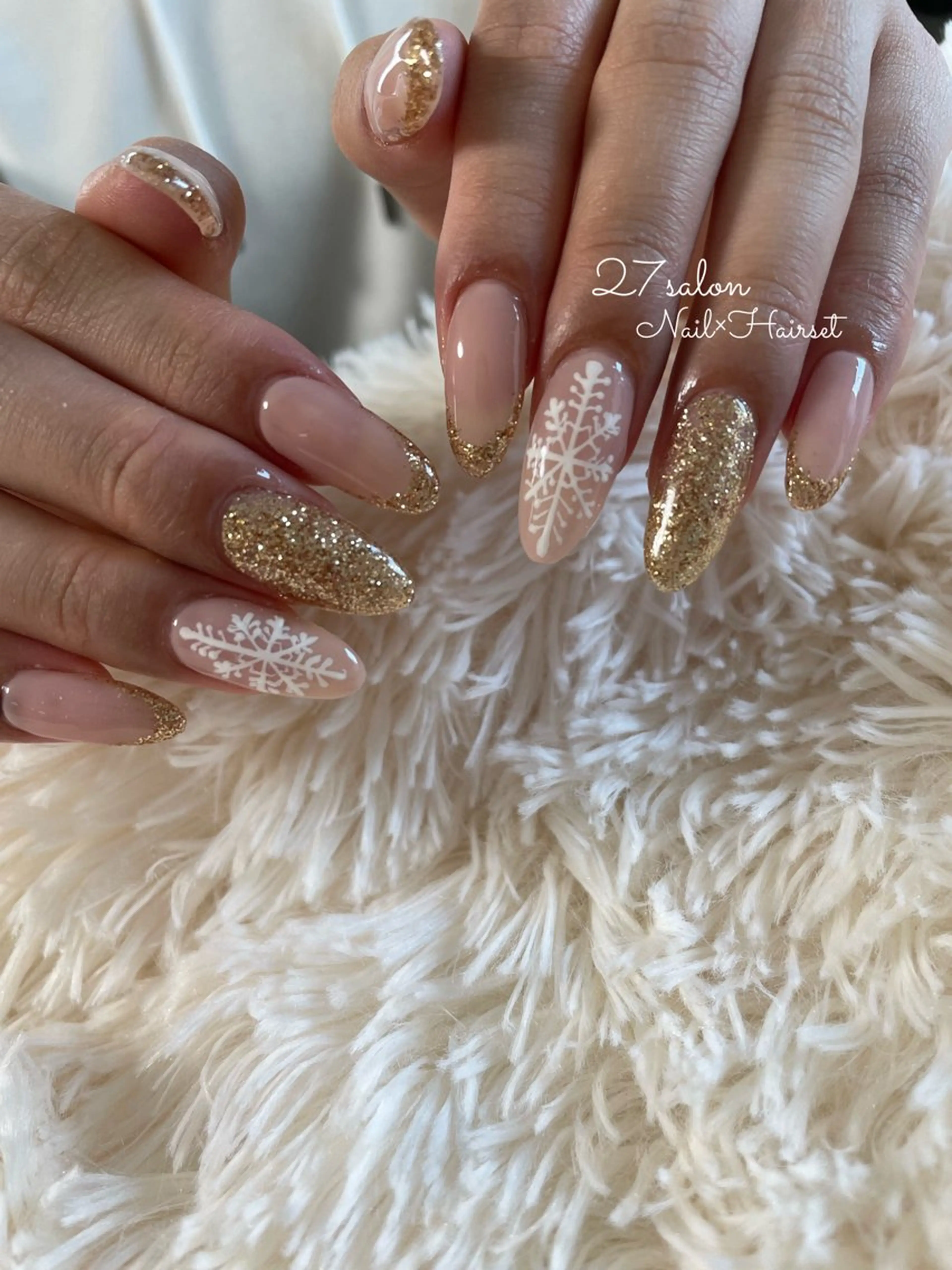 ネイル 冬ネイル クリスマス 27salon yuinaのネイルデザイン