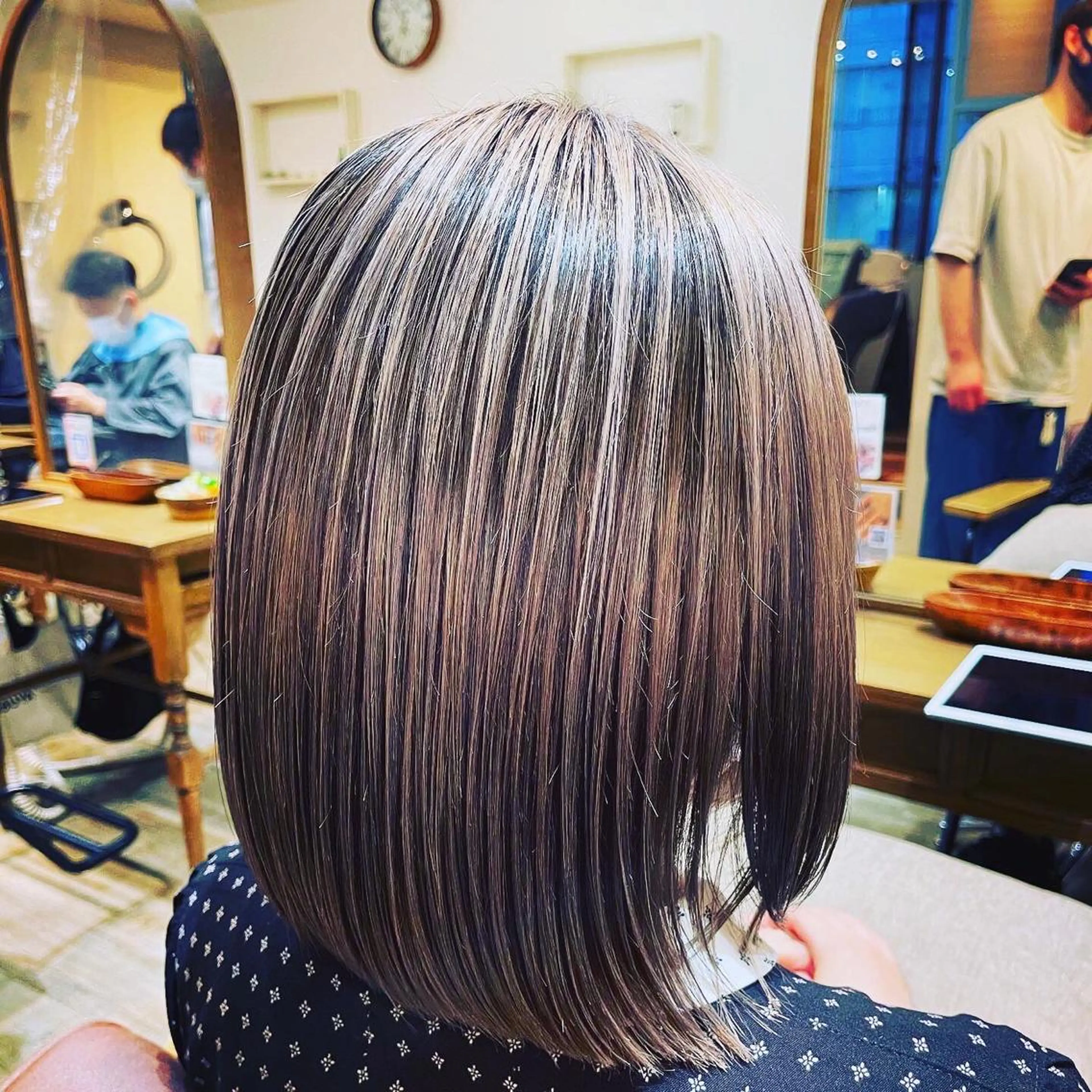 ミディアム 横浜関内髪質改善 re:Magoのヘアスタイル