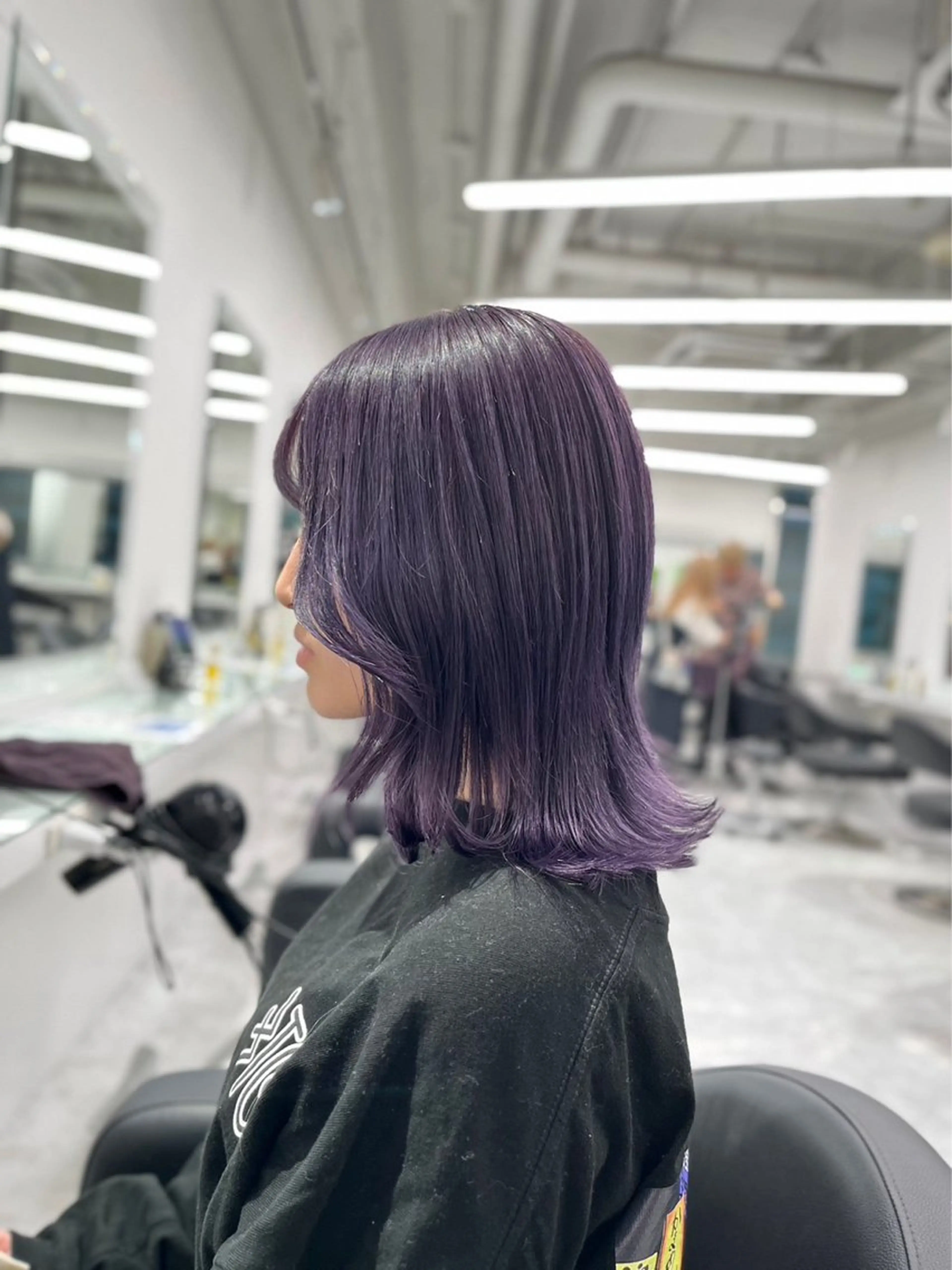 ミディアム カラー ヘアアレンジ 縮毛矯正🤍 盛れるボブ/ひかりのヘアスタイル