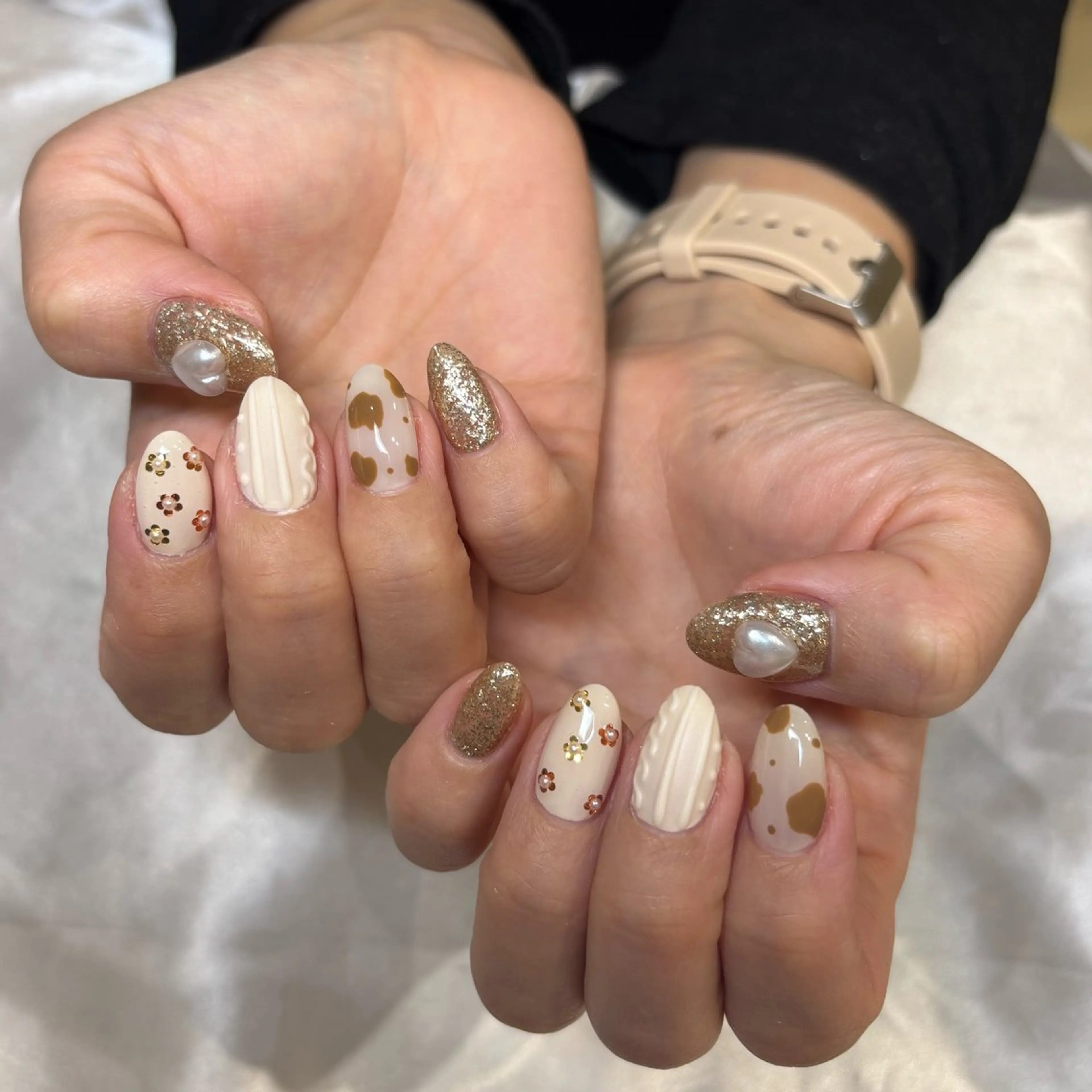 ネイル アートネイル ジェルネイル パラジェル シンプルネイル Misaki Aries心斎橋店のネイルデザイン