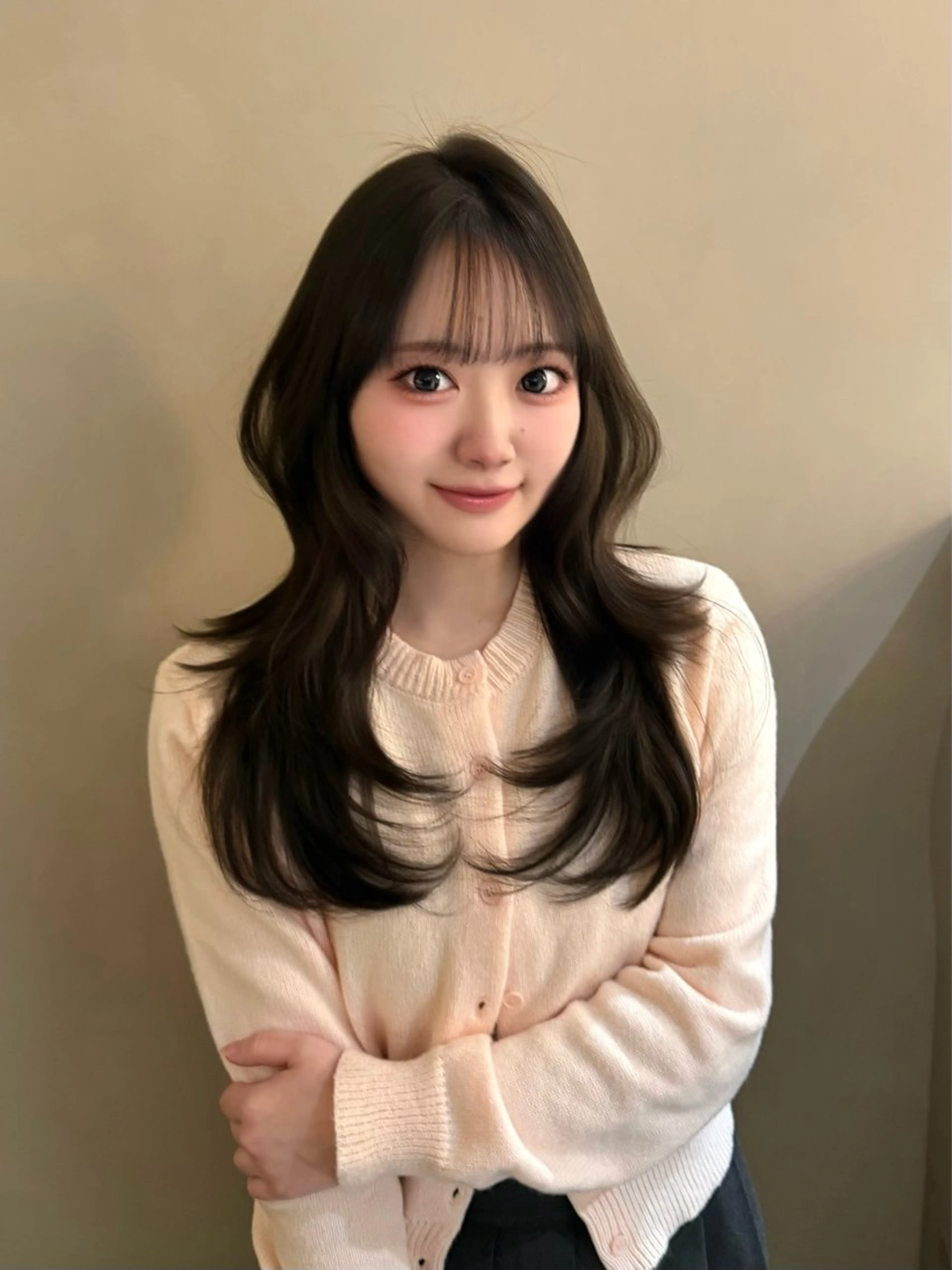 ロング カラー カット ヘアカラー トリートメント 💗渋谷/韓国レイヤ ー/髪質改善Sayaのヘアスタイル