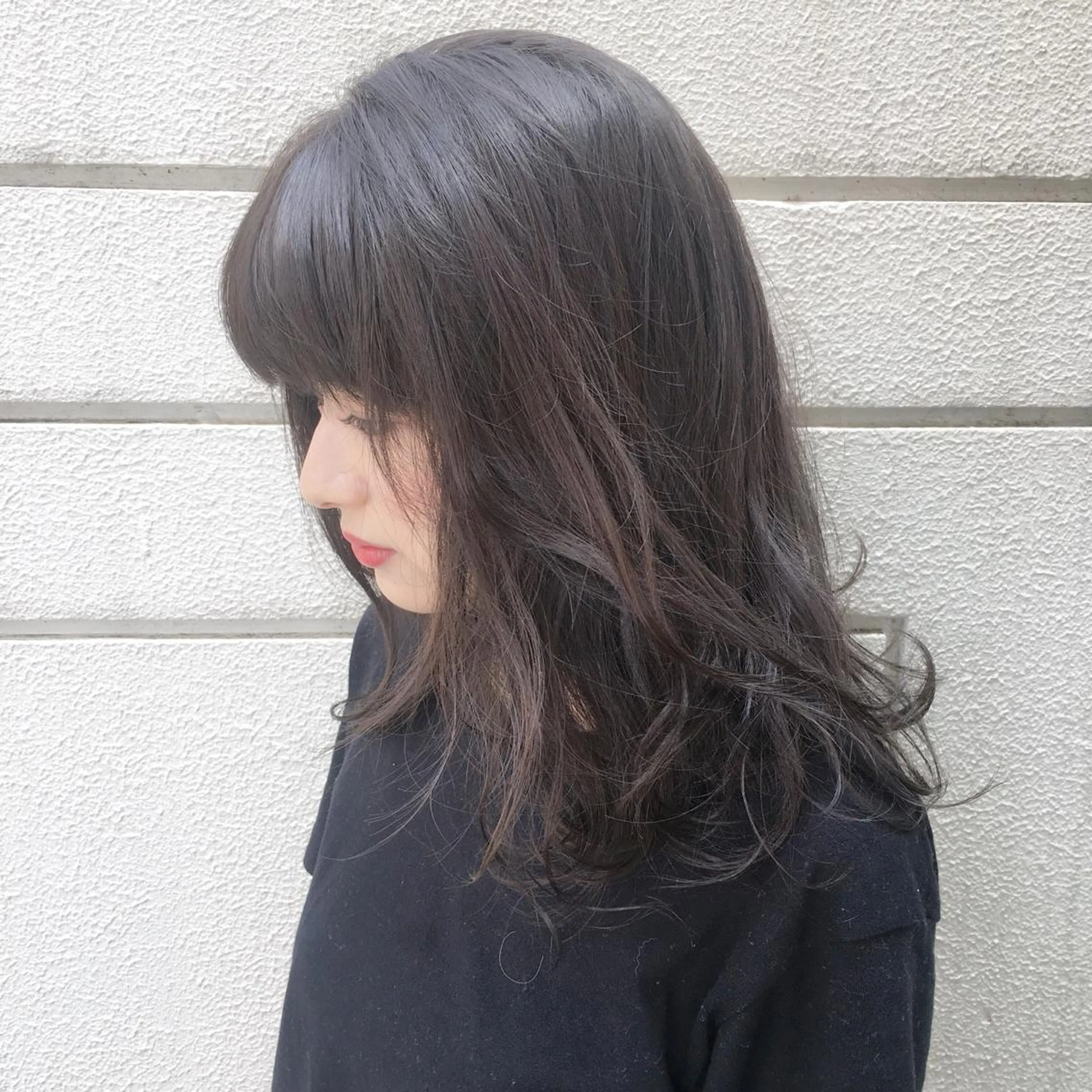 ミディアム 低ダメージパーマ ケアパーマ/武田明大のヘアスタイル