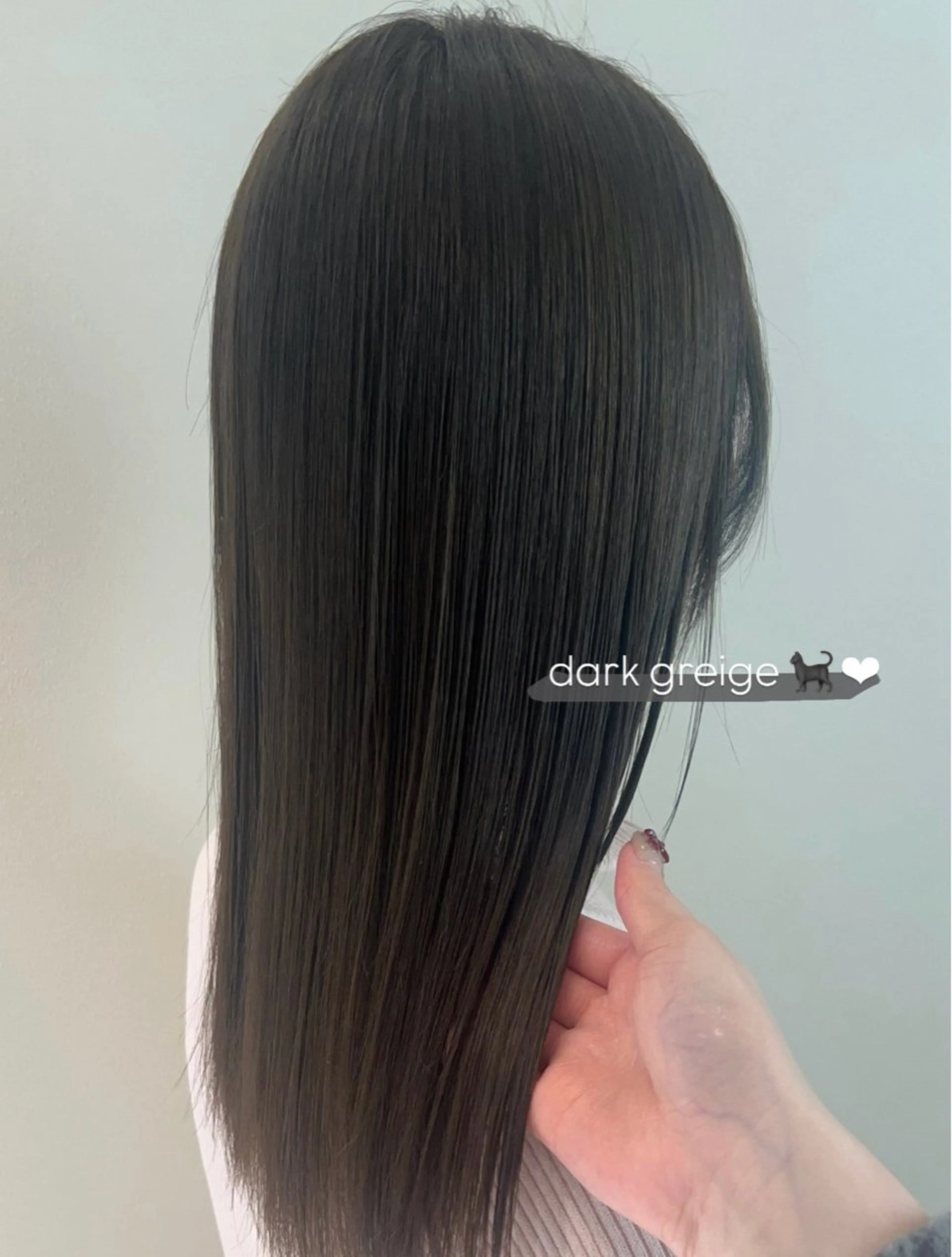 カラー グレージュ ヘアカラー 田中 もも🍑のヘアスタイル