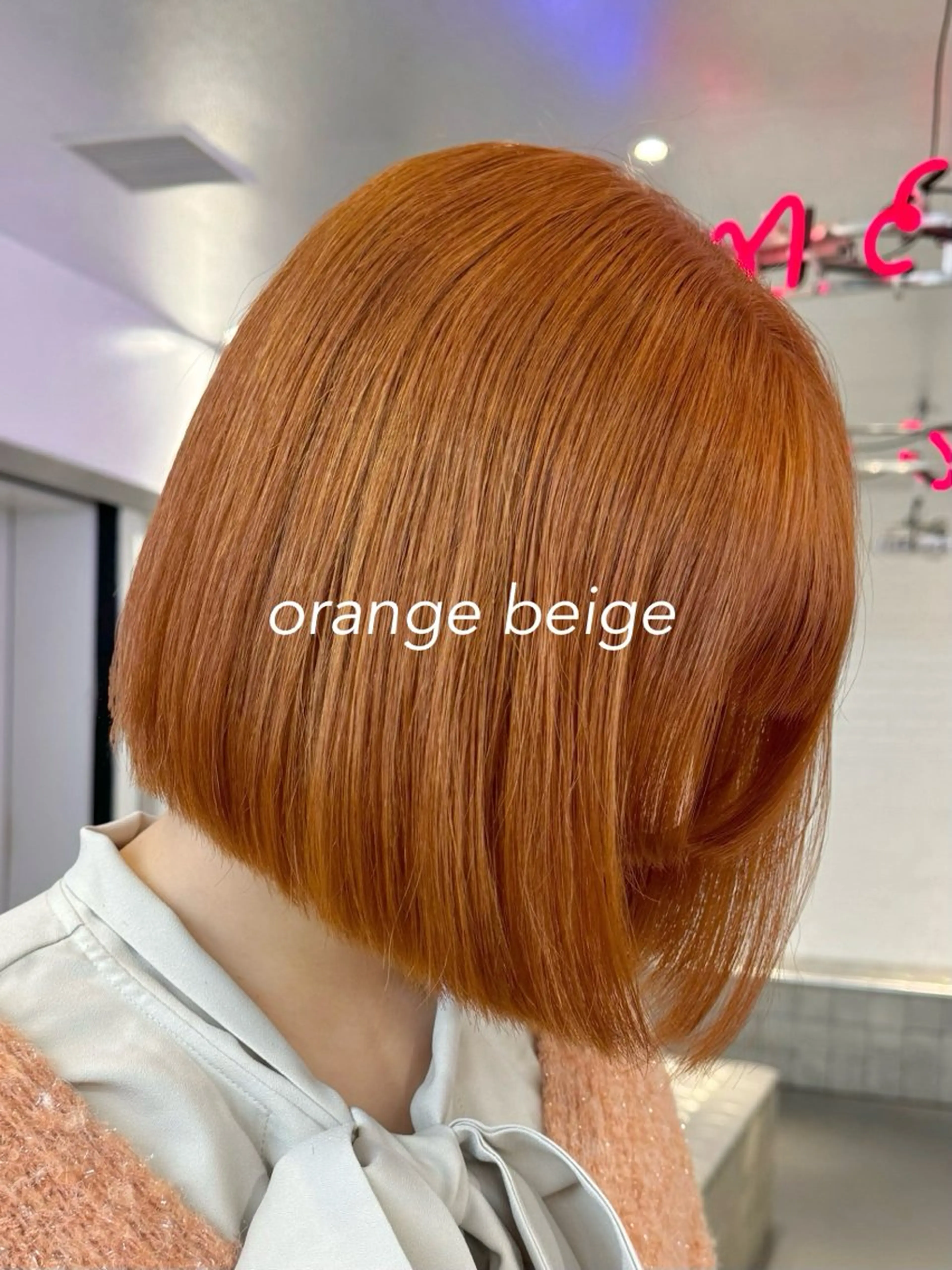 セミロング カラー ヘアアレンジ ブリーチ ダブルカラー ブリーチなしカラー ボブ 顔周りカット×透明感 カラー💫AINAのヘアスタイル