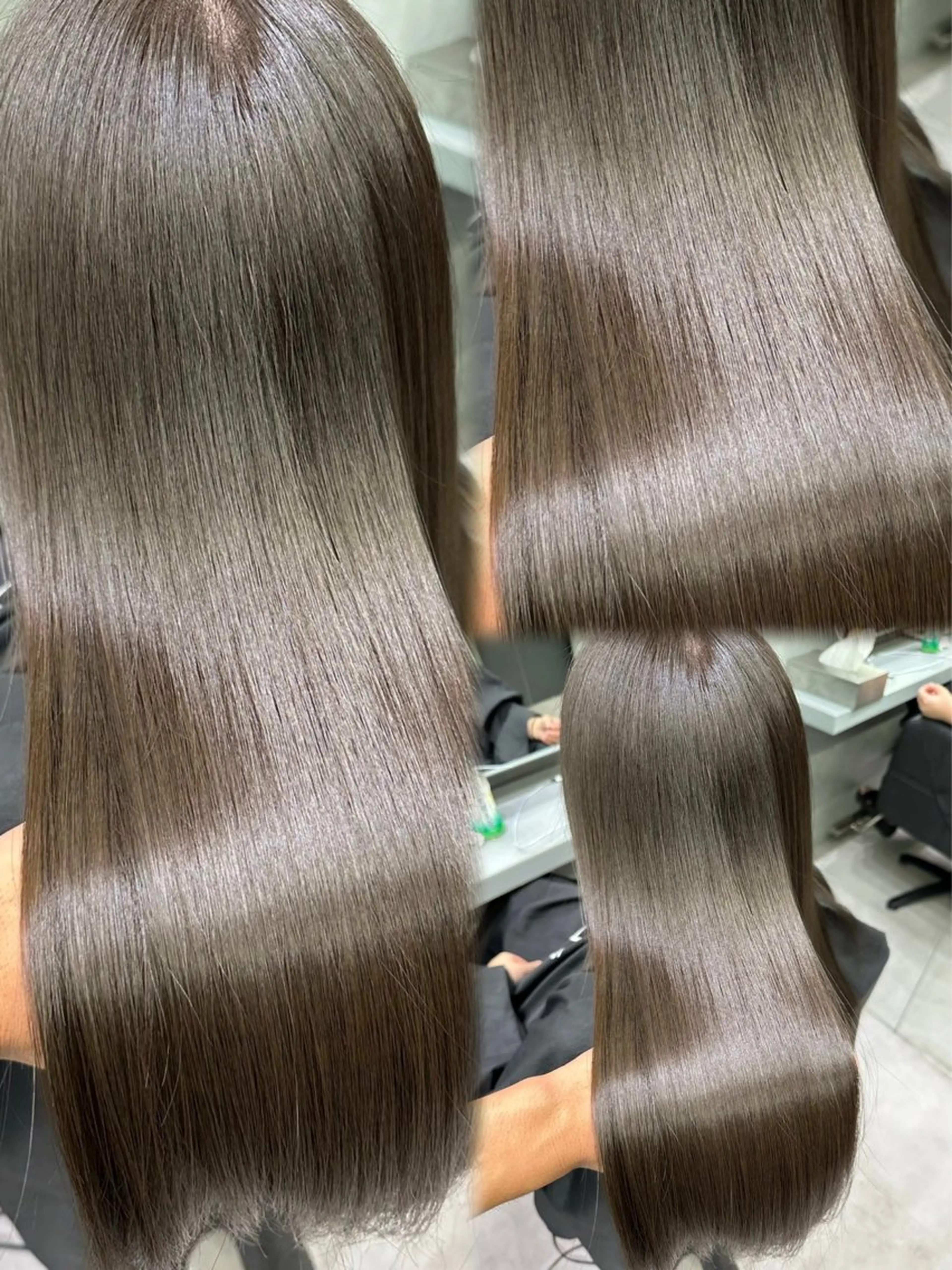 ロング カット ヘアカラー トリートメント 【elyts】 𝑲𝑶𝑼𝑲𝑰のヘアスタイル