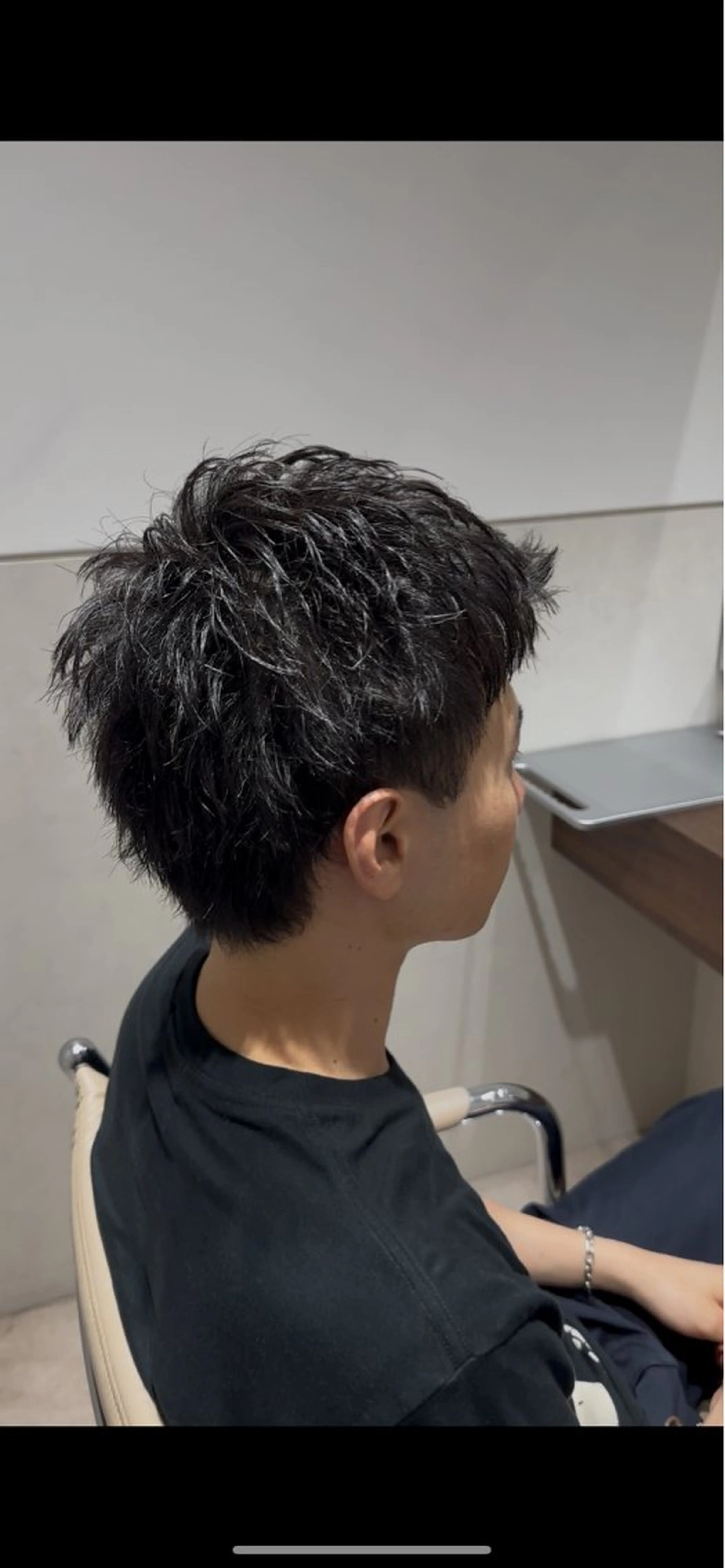 ショート パーマ メンズ メンズパーマ ショートヘア カット パーマ 石井秀二郎メンズ パーマ京都河原町のヘアスタイル