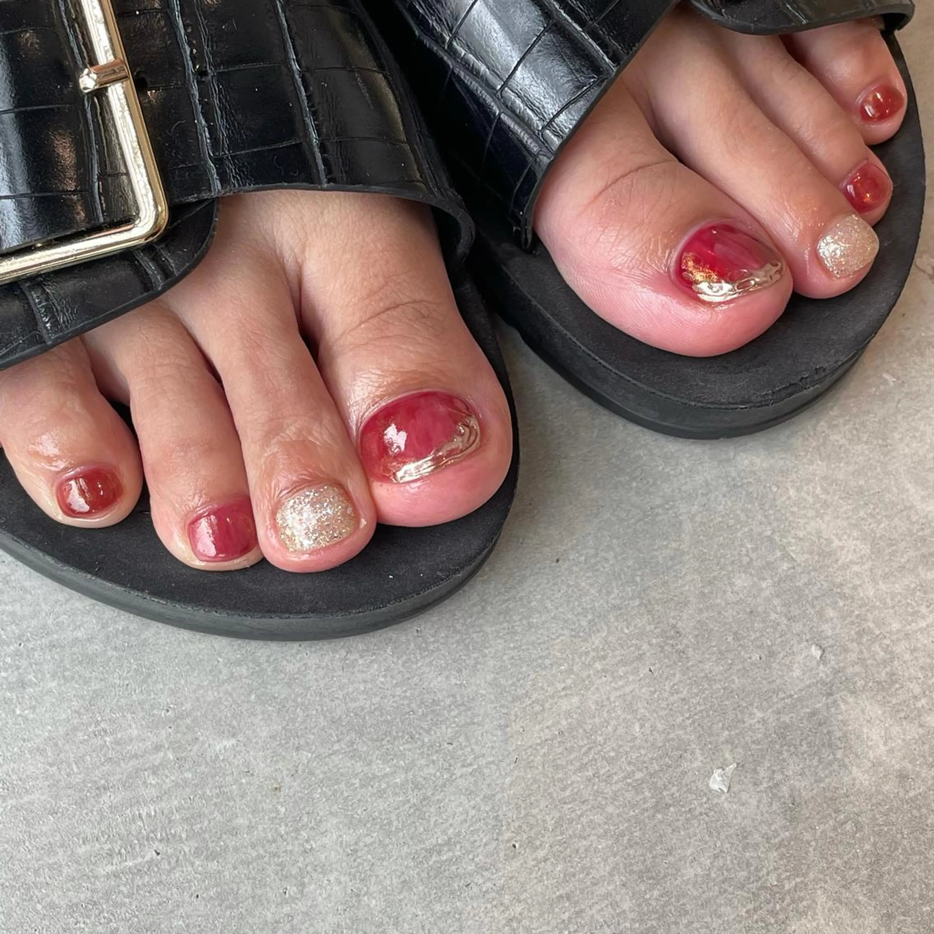 🔵リピーター様【フットオフ無】持ち込みdesign¥9350の写真