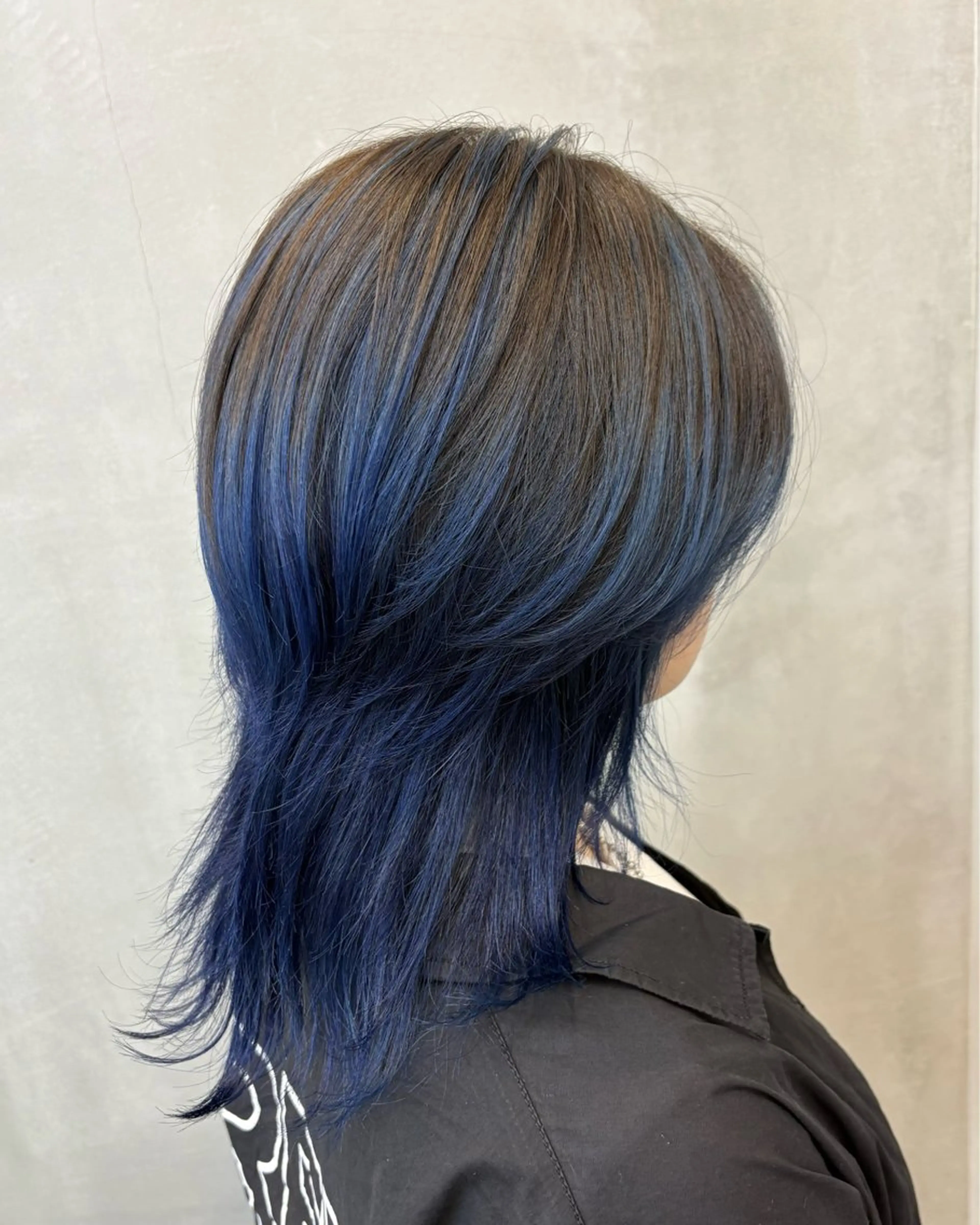 ミディアム カラー バレイヤージュ レイヤーカット 🪄くすみカラー❇️ 名塚比奈乃🪄のヘアスタイル