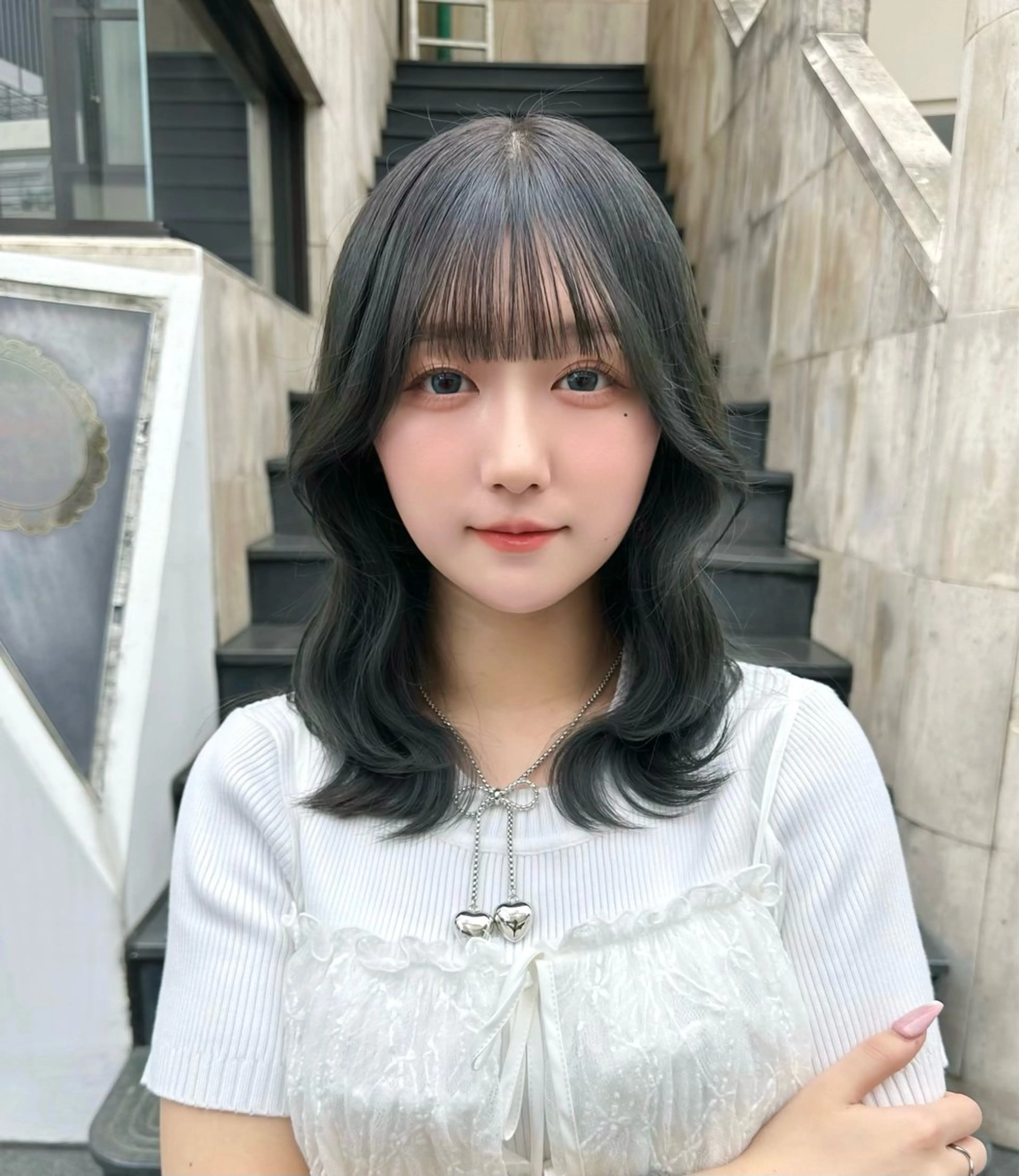 セミロング カラー ヘアカラー トリートメント ヘッドスパ 韓国系レイヤー特化 hiroのヘアスタイル