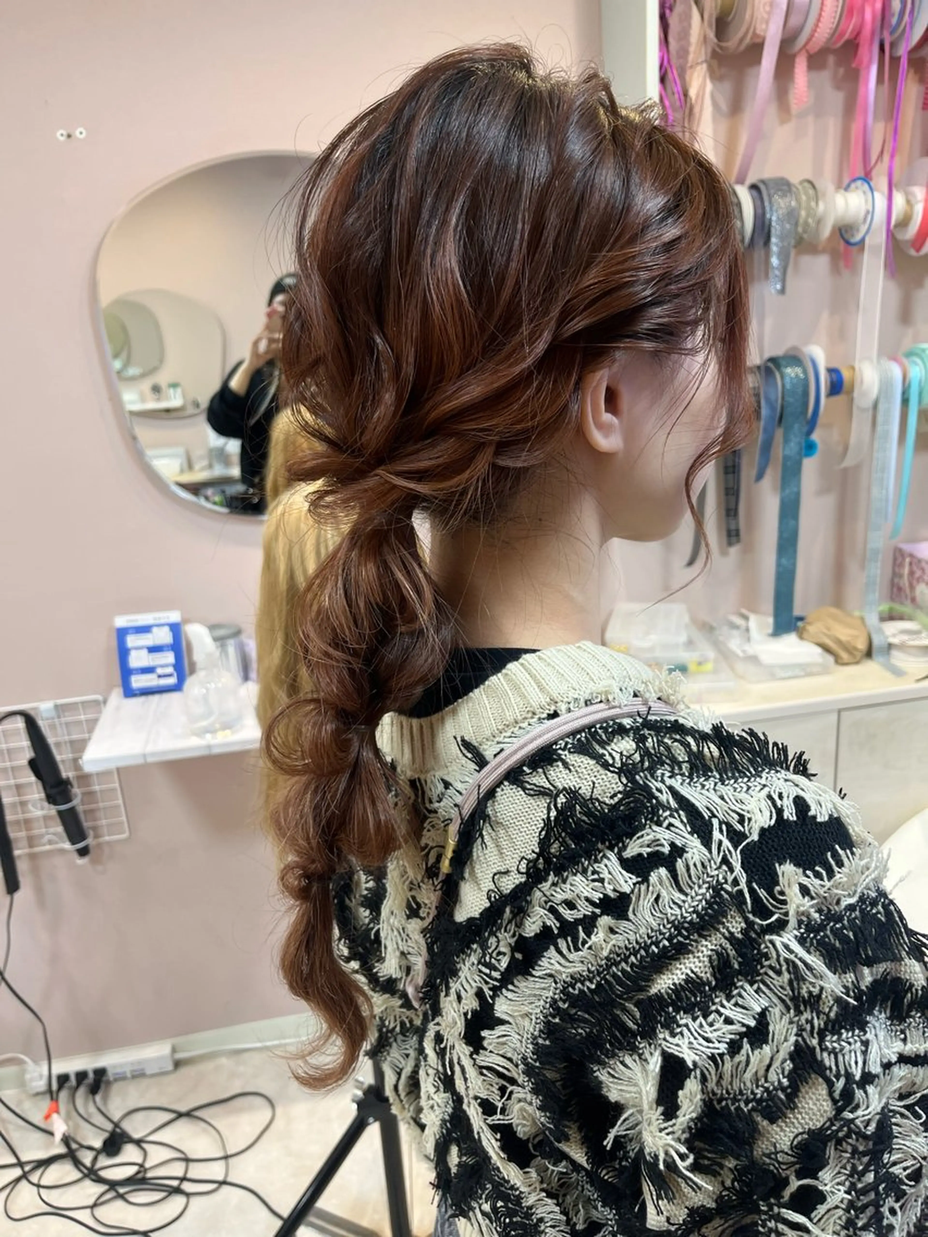 セミロング ヤマダ アヤノのヘアスタイル