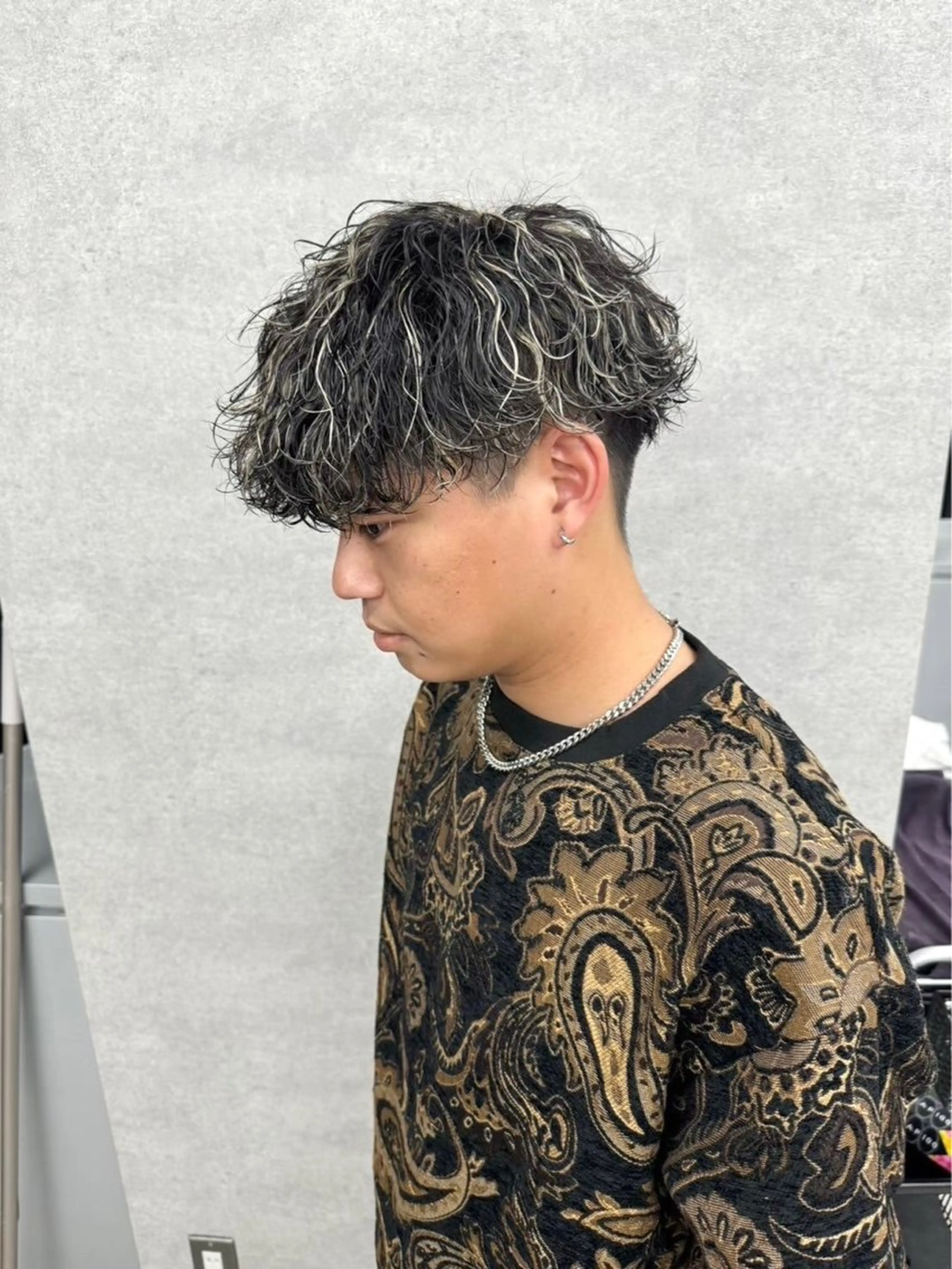 パーマ メンズ 💈フェザーパーマ 須賀俊介💈のヘアスタイル