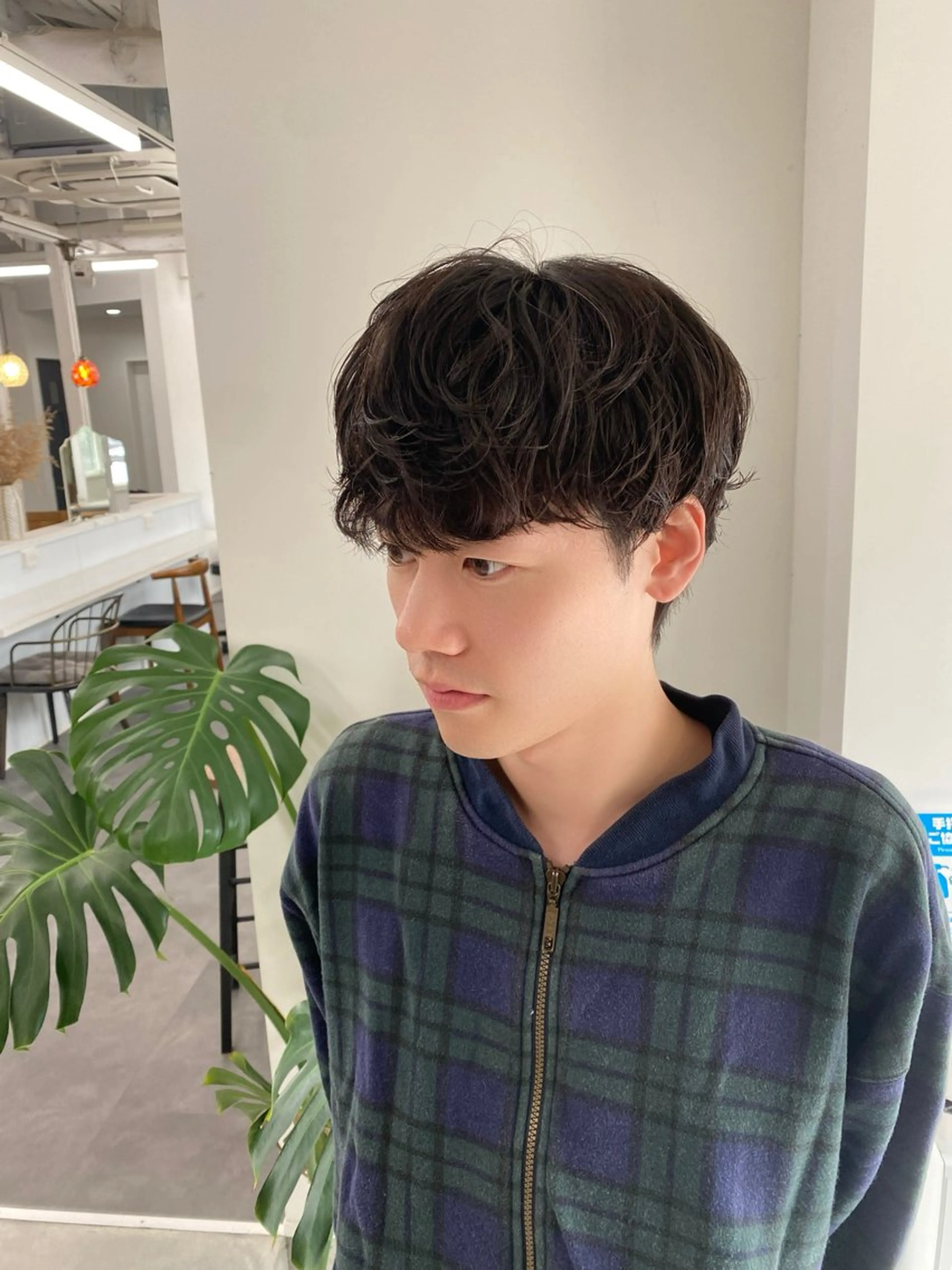 パーマ メンズ 齊藤 凛のヘアスタイル