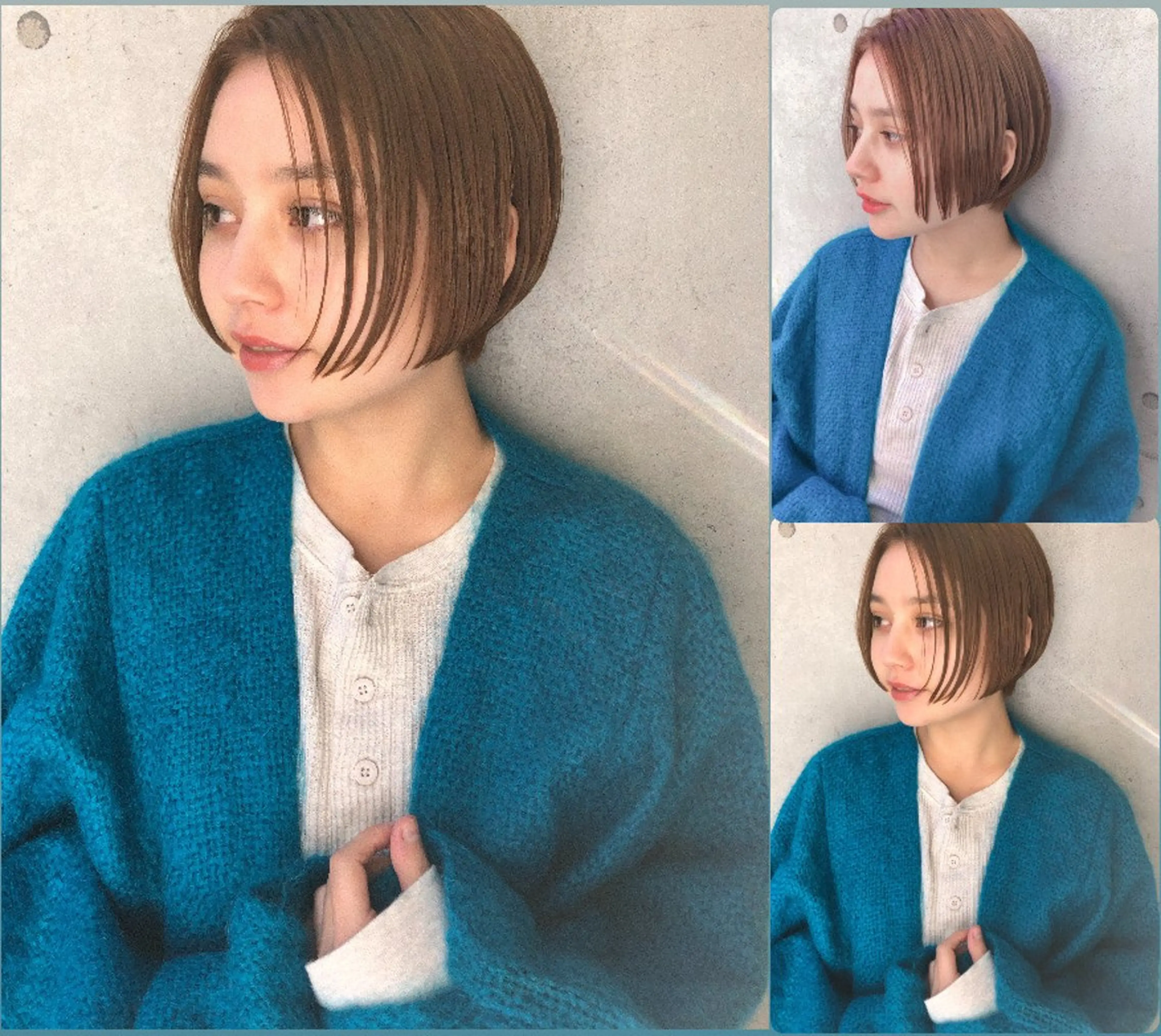 ショート カラー ショートボブ ハイライトカラー ボブ ハイライト ショートヘア 岡安優太 似合せが得意🤩のヘアスタイル