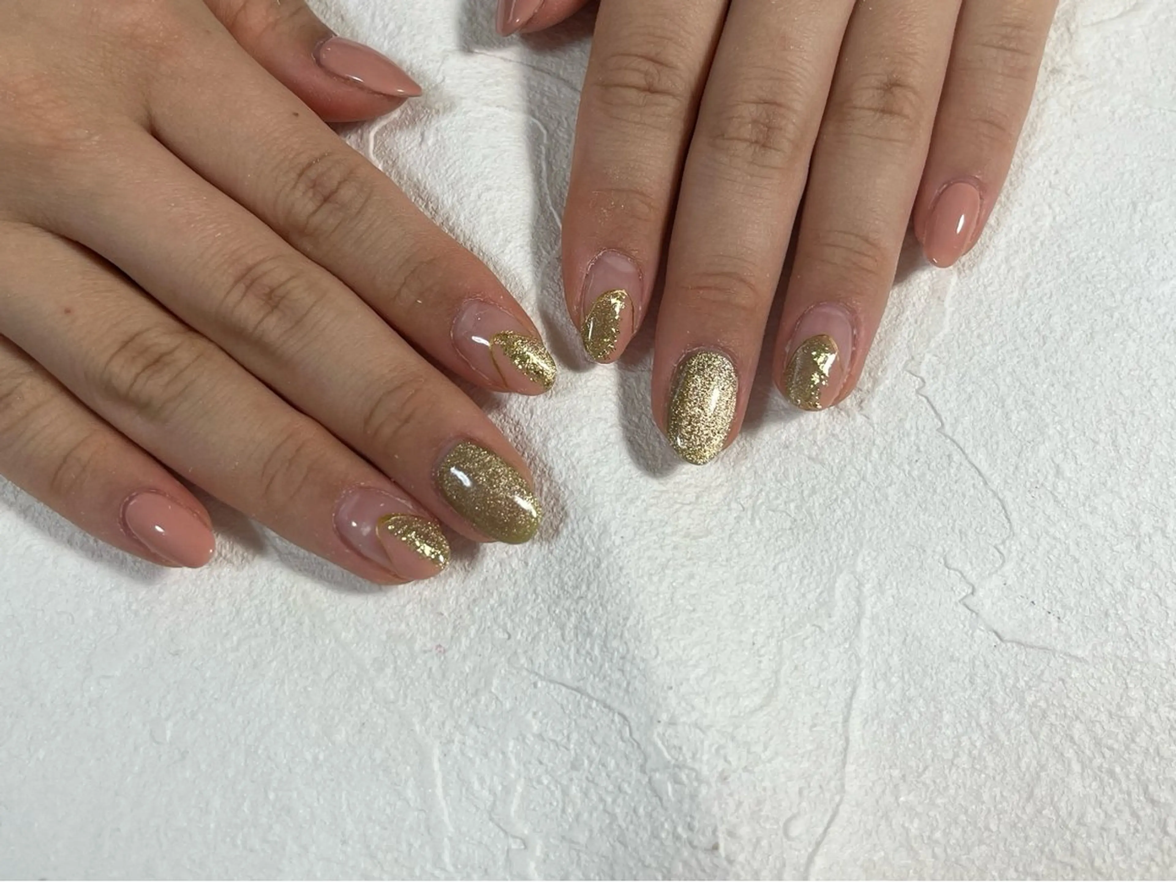 ネイル オーロラネイル フットネイル フレンチネイル ジェルネイル 韓国ネイル ハンドネイル kiki nail たまプラーザのネイルデザイン