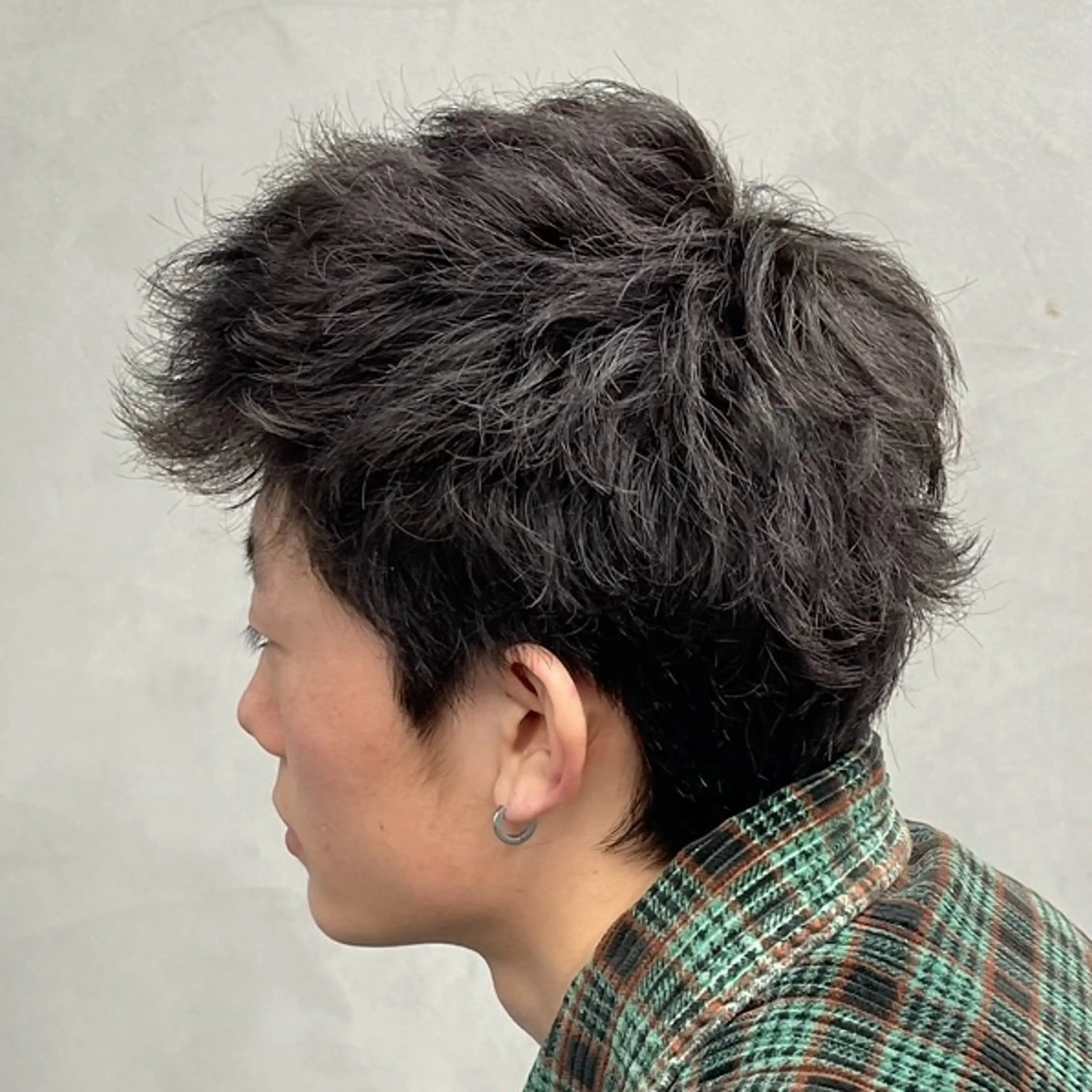 ショート パーマ ヘアアレンジ メンズ カット パーマ fifth 石川 凪のヘアスタイル