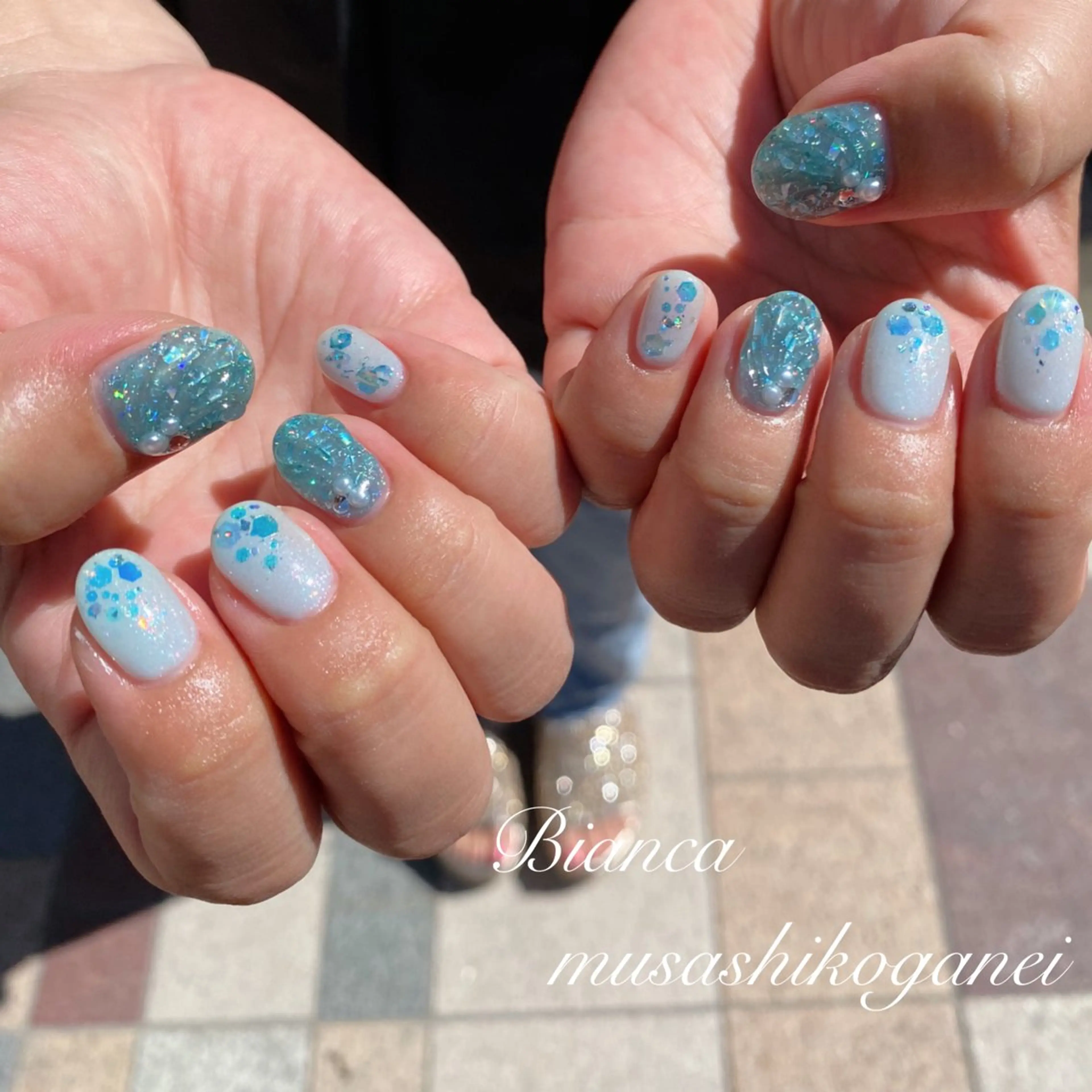 ネイル ハンドネイル Bianca 武蔵小金井　しぎはらのネイルデザイン