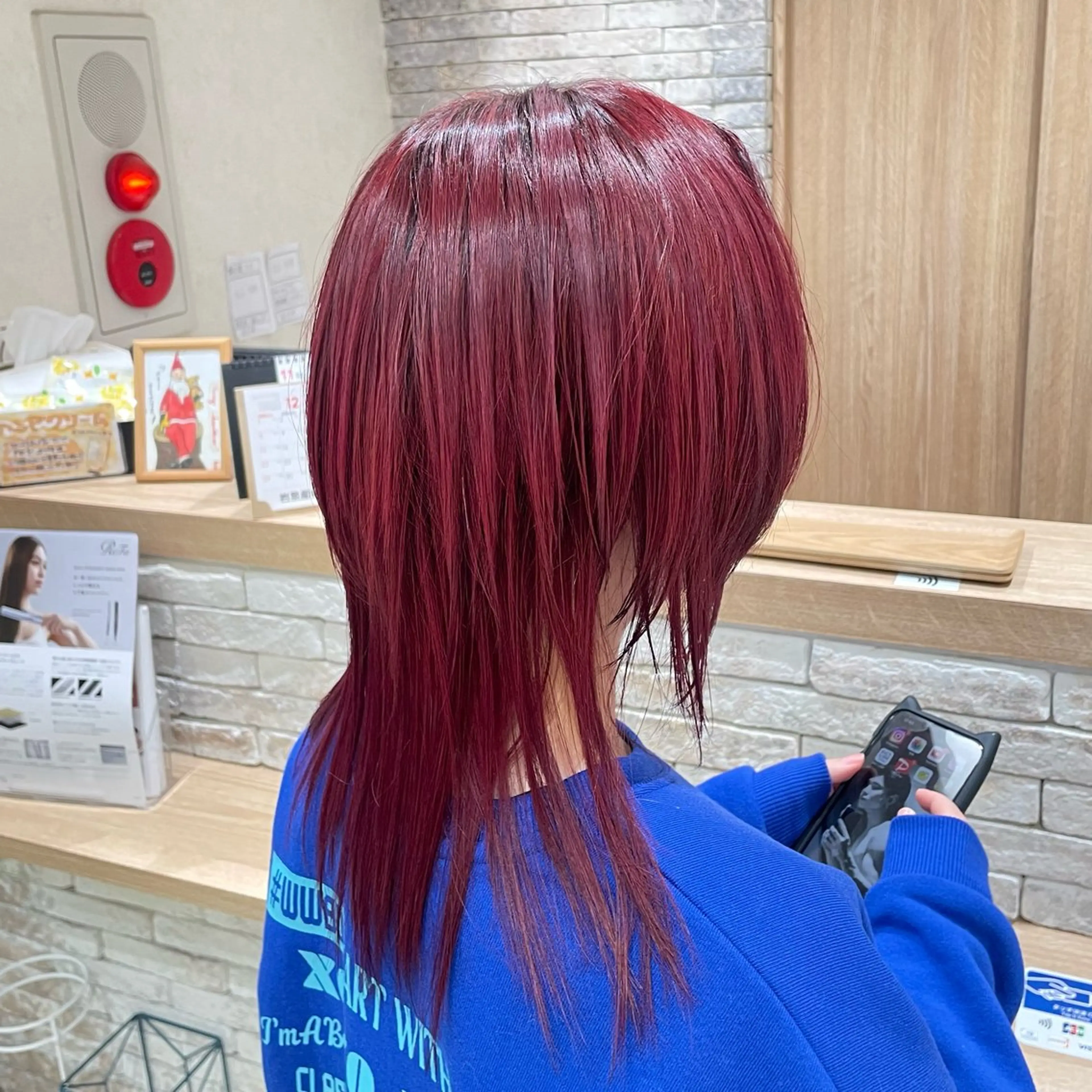 ✅カット＋赤系暖色カラー＋保湿トリートメント❤️‍🔥の写真