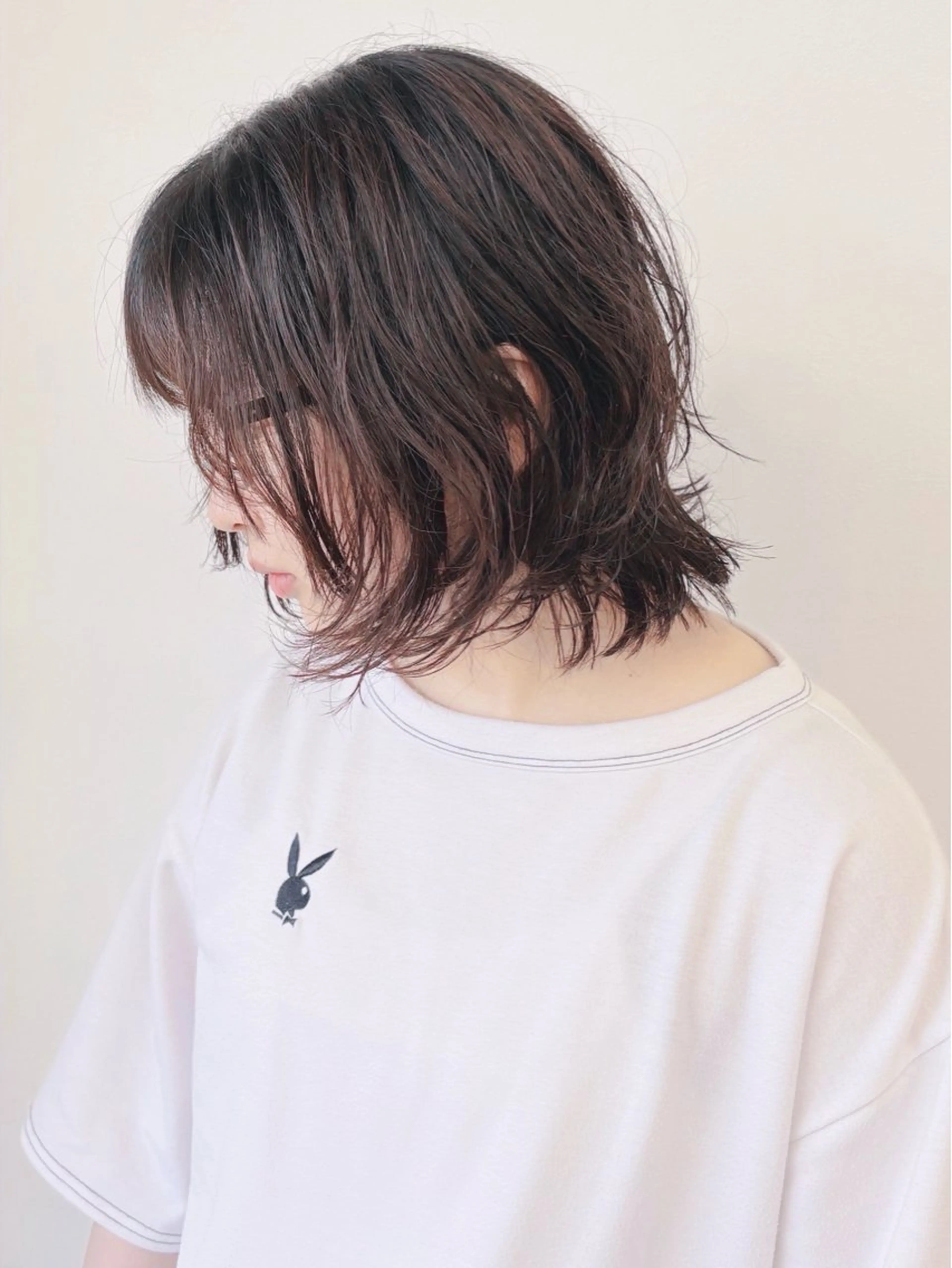 ミディアム ウルフカット ウルフ／レイヤー 🐺🌀寺門和紗のヘアスタイル