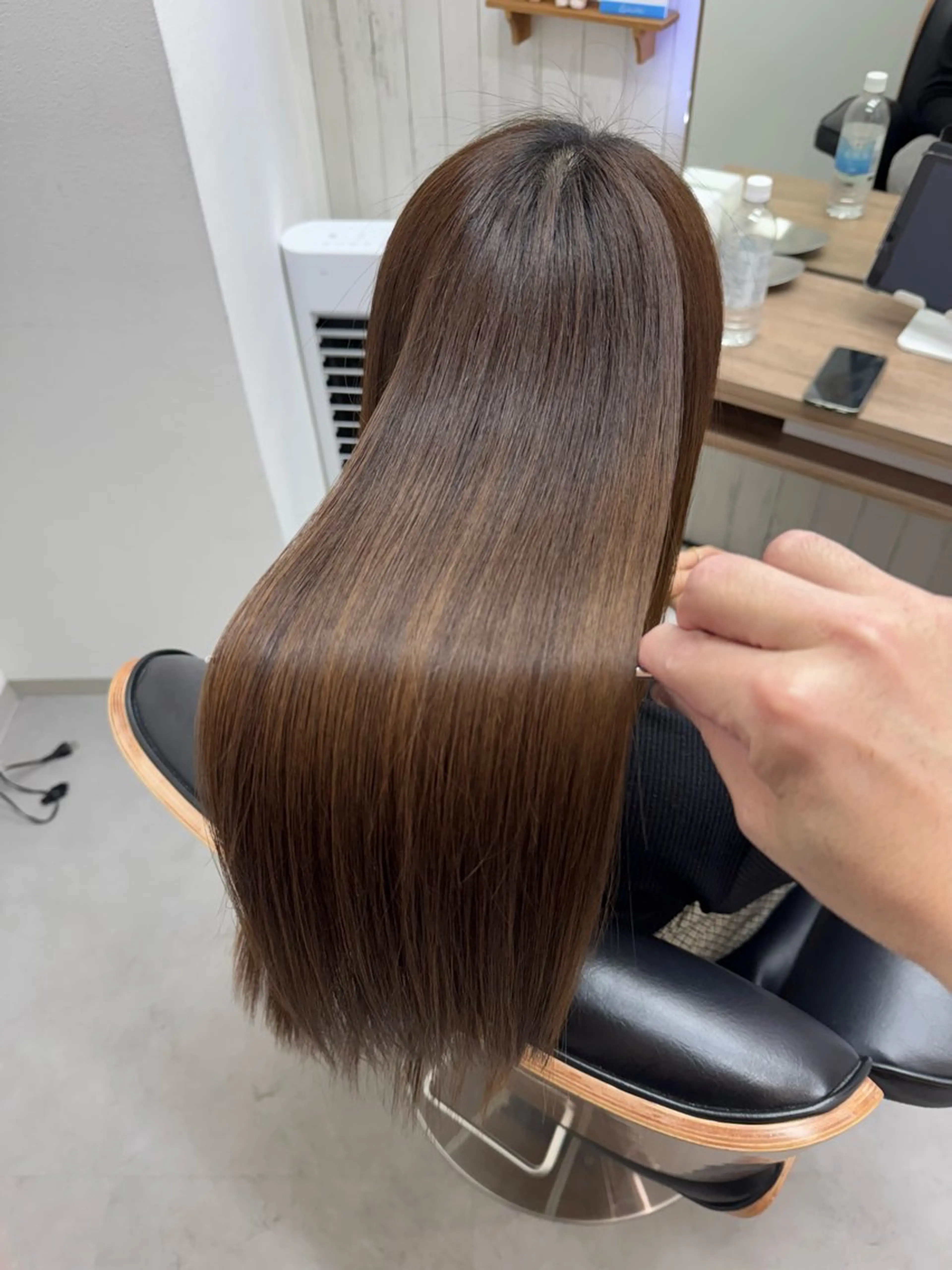 ロング 髪質改善 韓国風ヘア レイヤーカット 縮毛矯正 トリートメント 艶髪改善師/高橋潤 /縮毛矯正のヘアスタイル