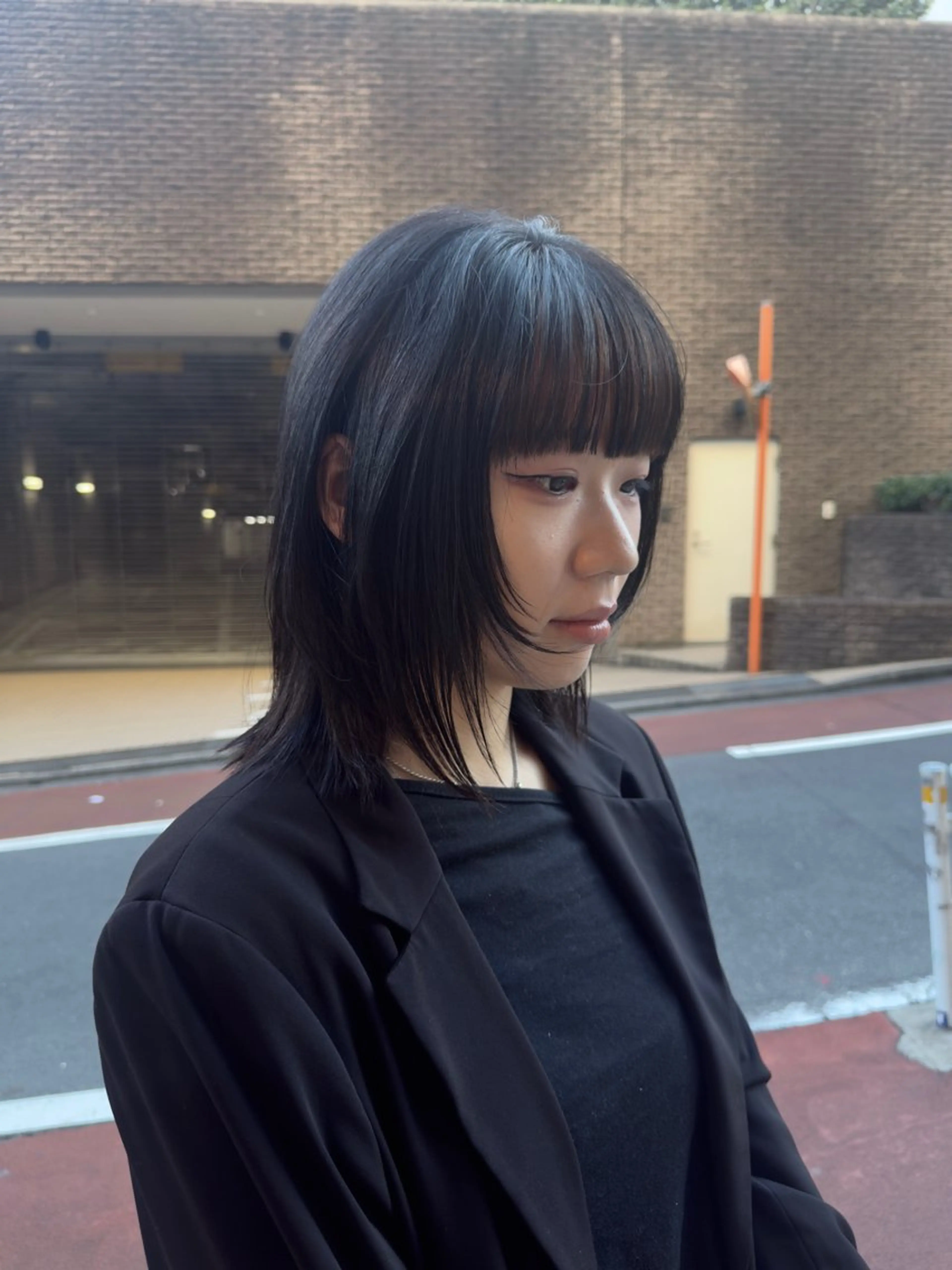 ミディアム パーマ/ボブ /レイヤー チヒロのヘアスタイル