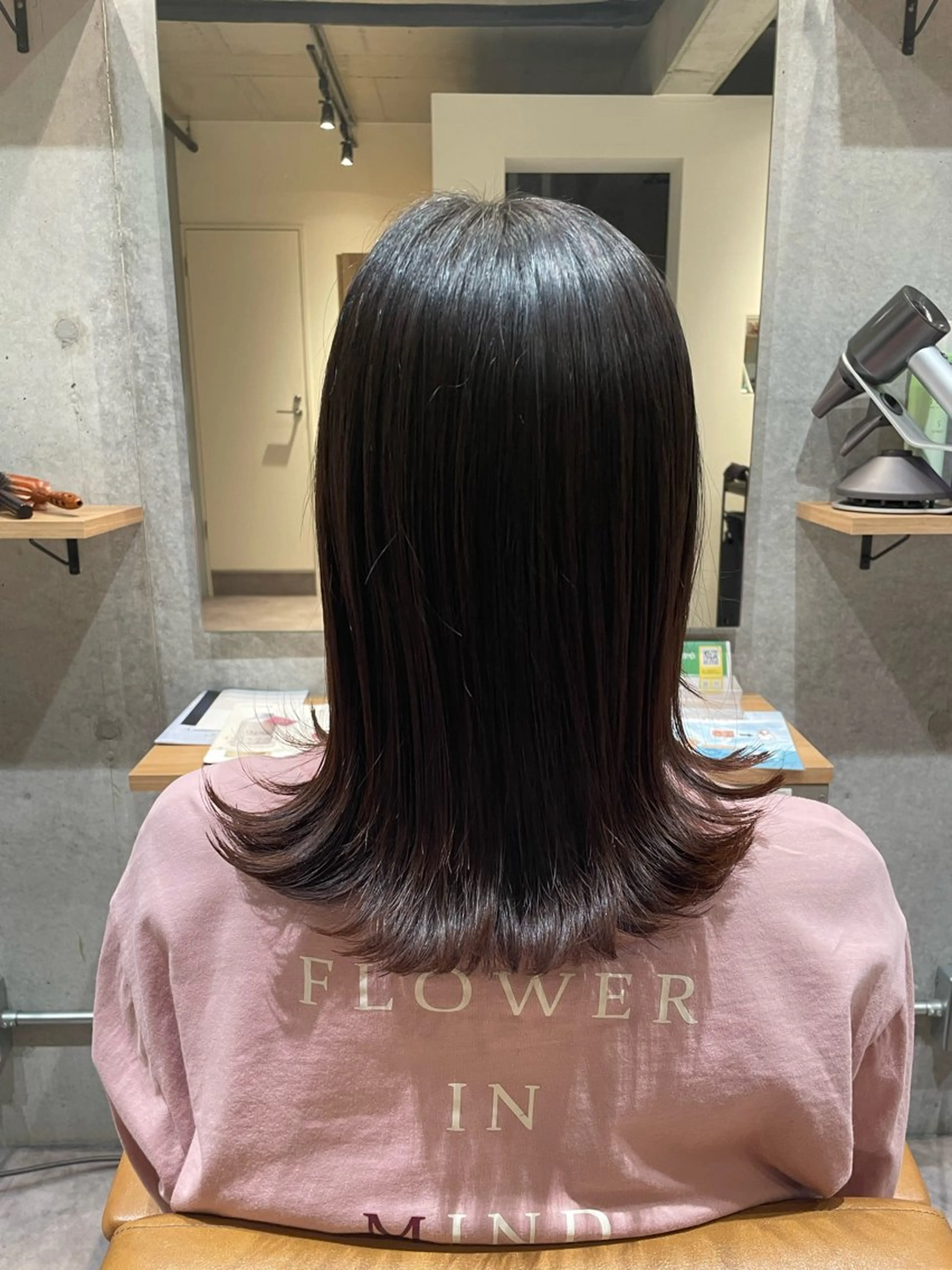 ミディアム 葉月/ボブ/ 透明感カラー／中目黒のヘアスタイル