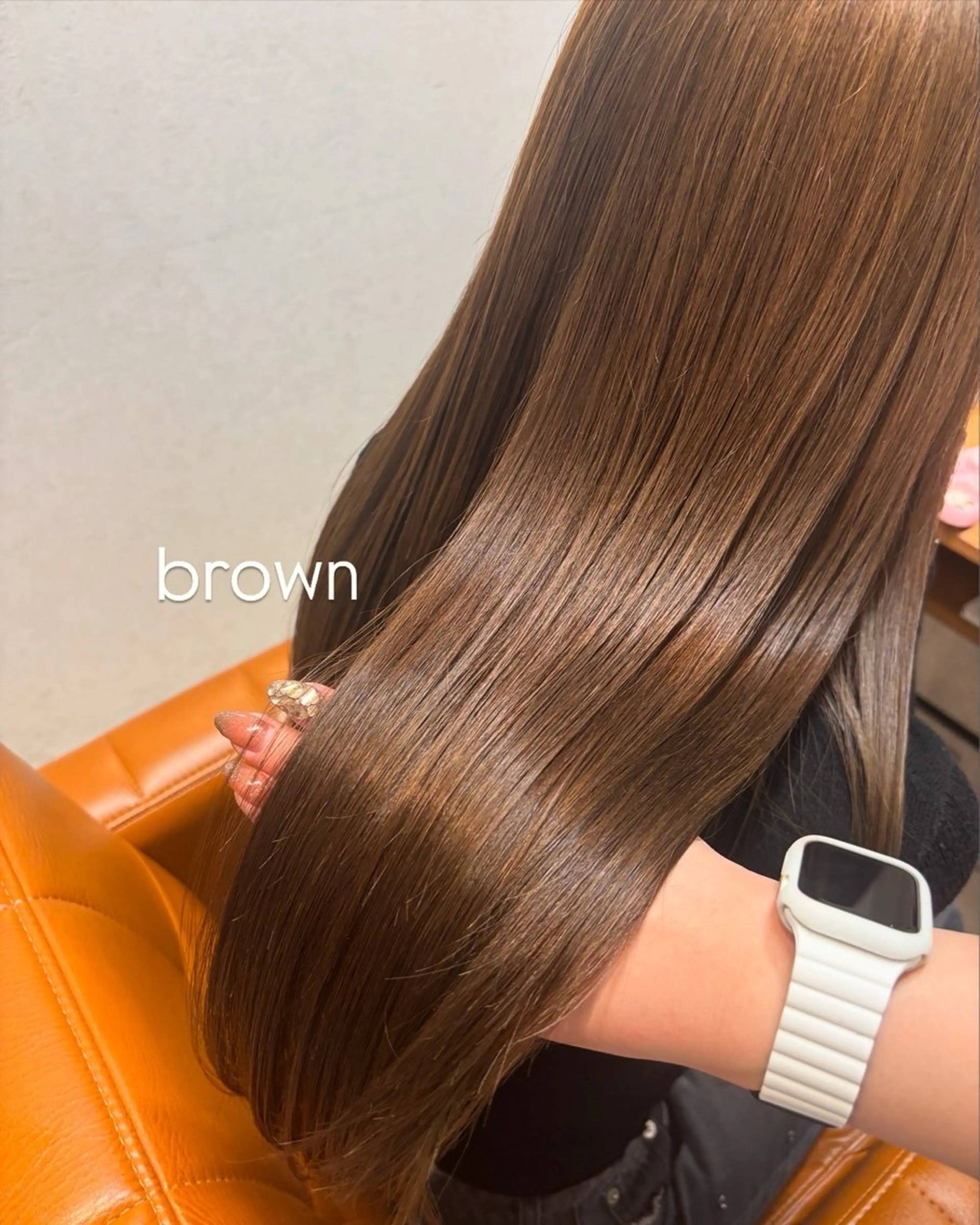 ロング カラー カット ヘアカラー トリートメント 【完全個室】髪質改善 暖色カラー/山崎唯奈のヘアスタイル