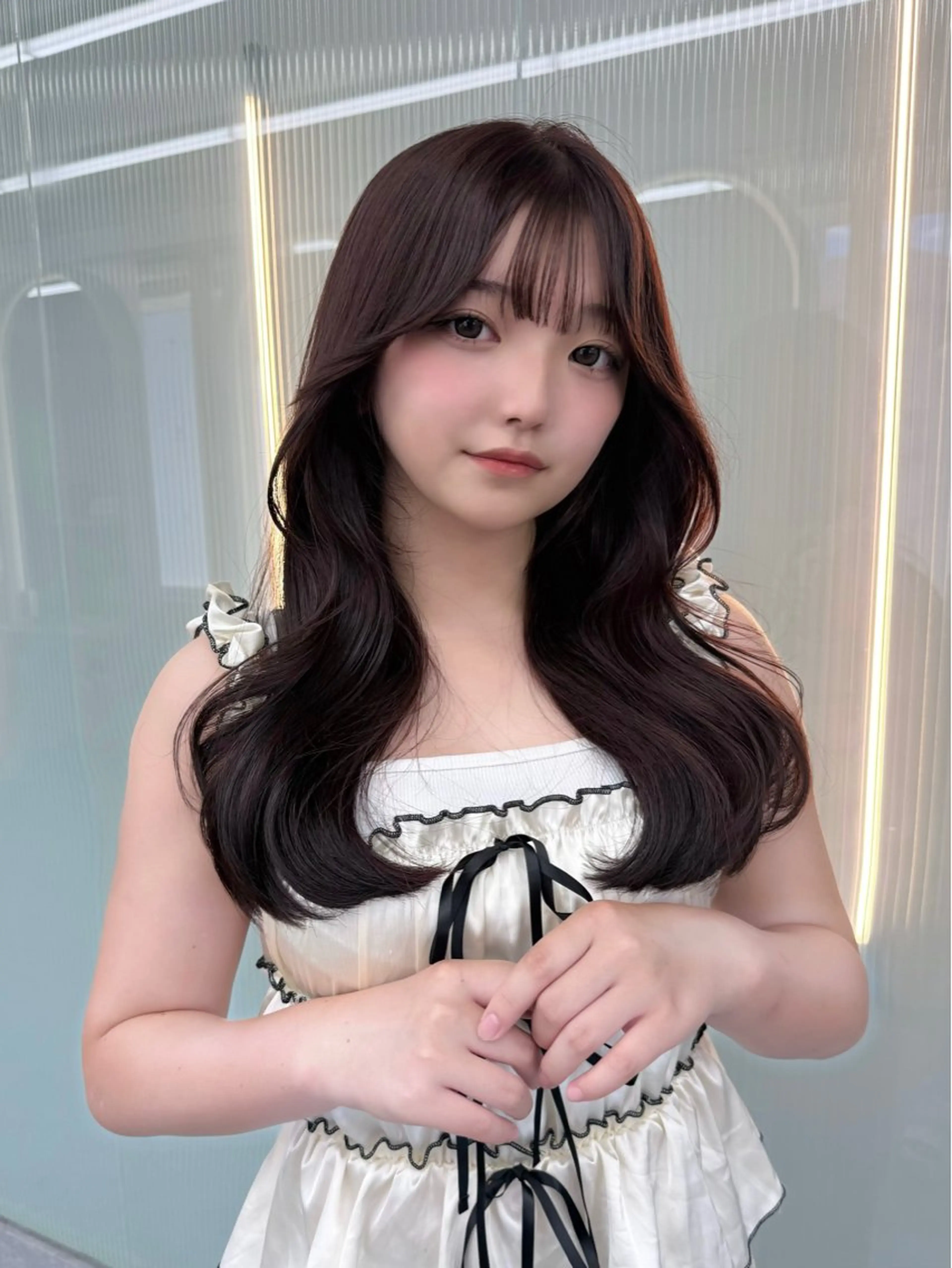 ロング カラー カット ヘアカラー トリートメント レイヤーカット /顔周り/和奏︎♪のヘアスタイル