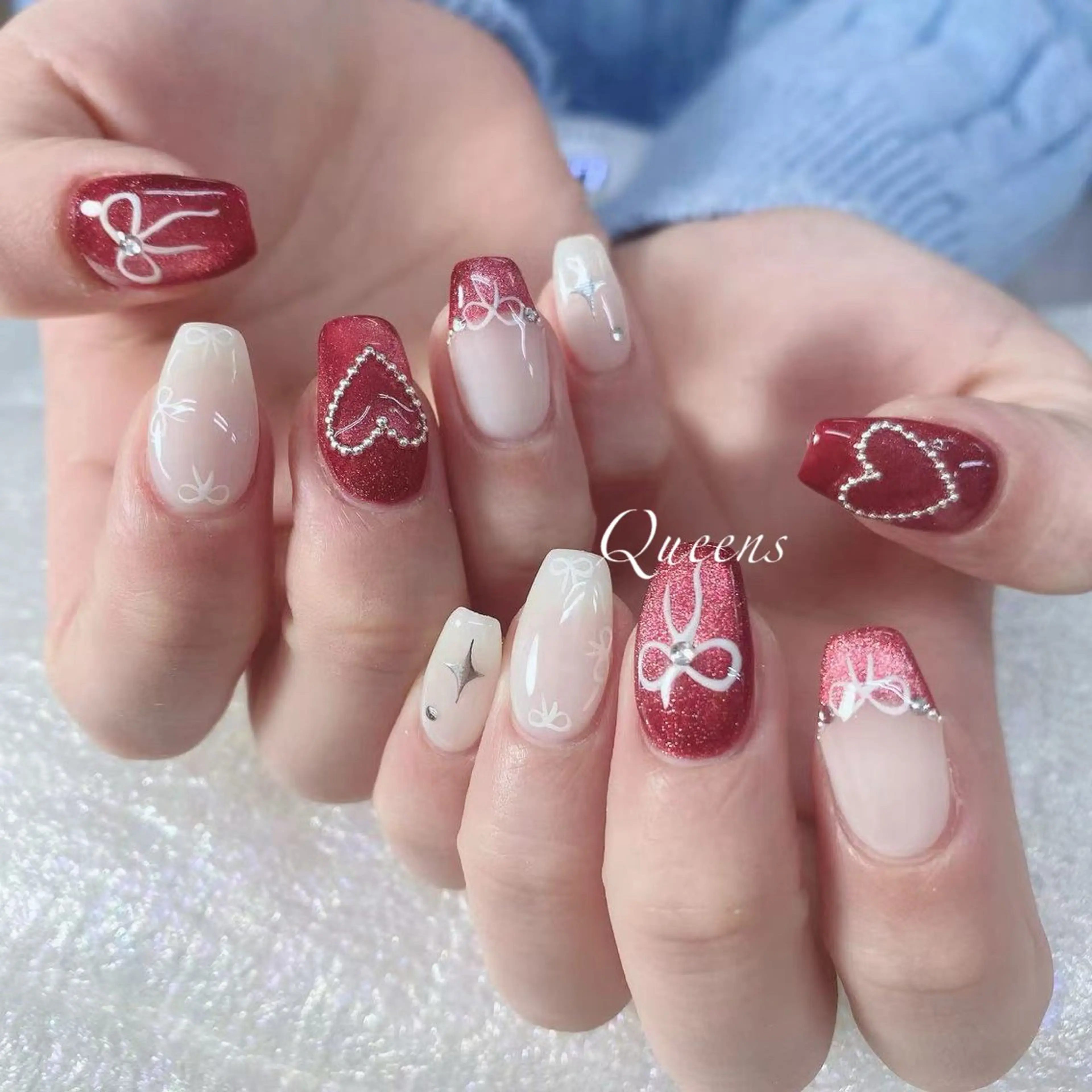 ネイル ハンドネイル Queens 榊 まおのネイルデザイン