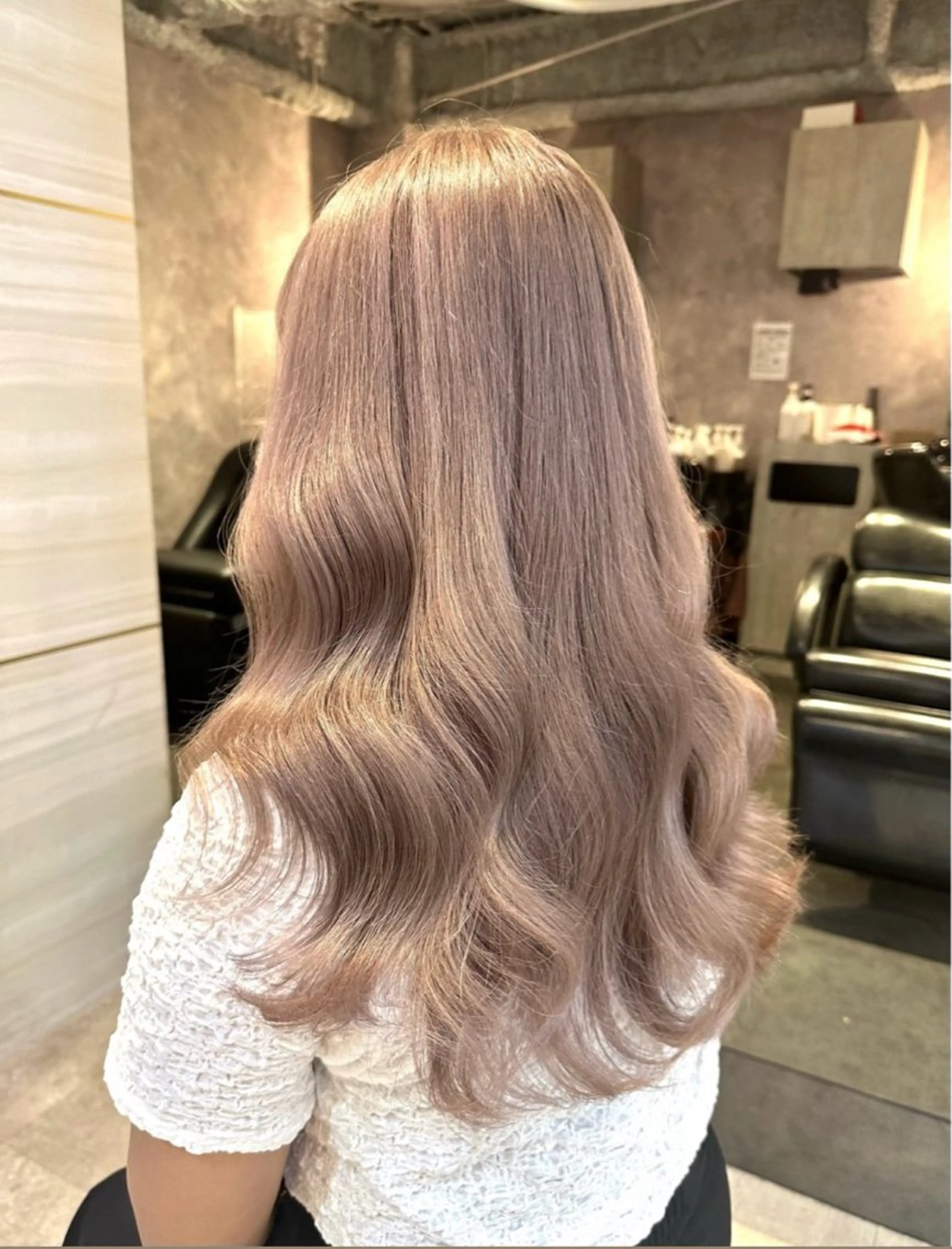 ロング カラー ヘアアレンジ 🫧みひろ🫧カット カラーモデル募集のヘアスタイル