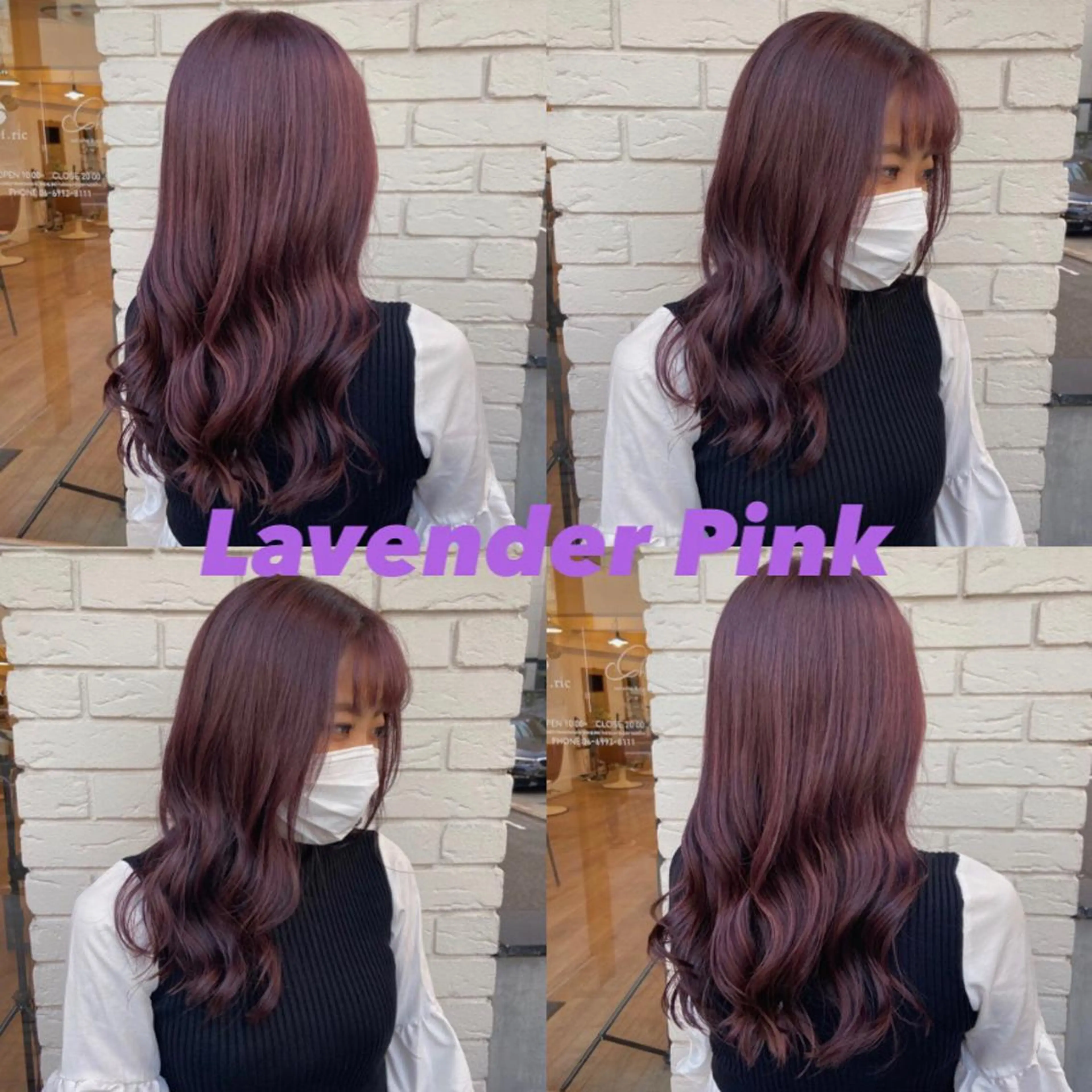 セミロング 韓国|ミルクティ momoeのヘアスタイル
