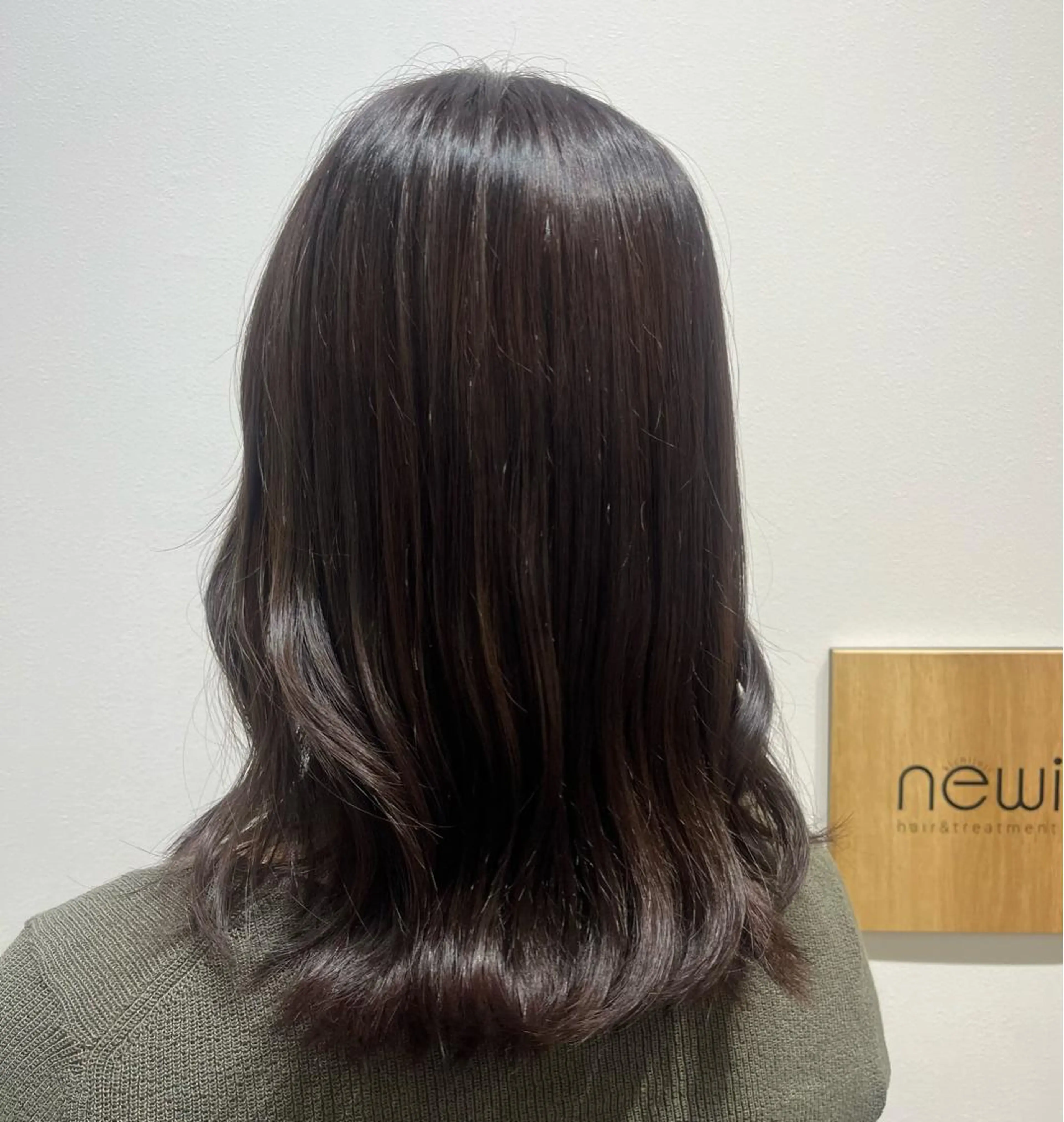 セミロング カラー ラベンダーカラー 🫧ぷる艶カラー🫧 Yuubi🦩のヘアスタイル