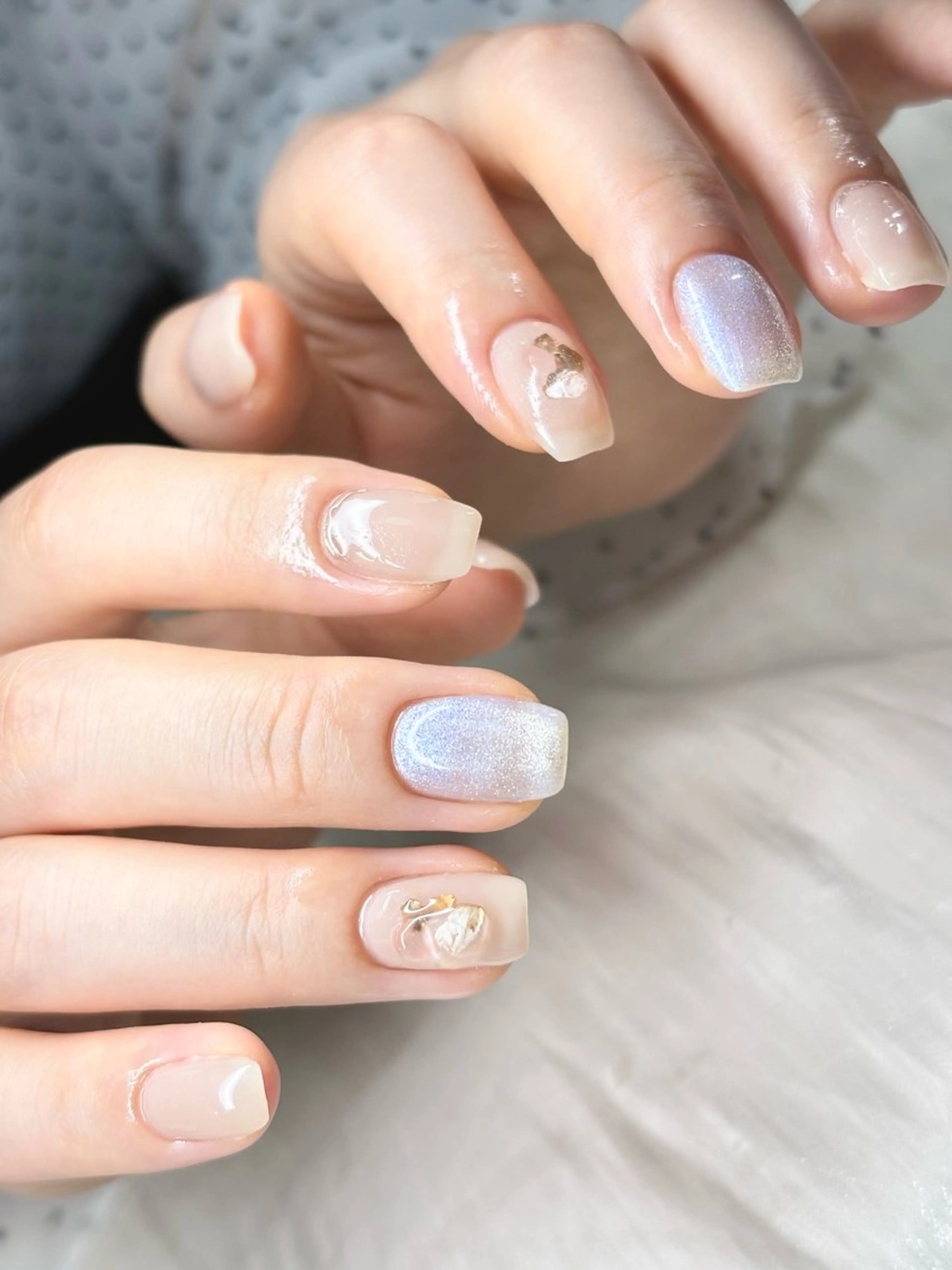 ネイル ニュアンスネイル シンプルネイル ETE LUNA NAILのネイルデザイン