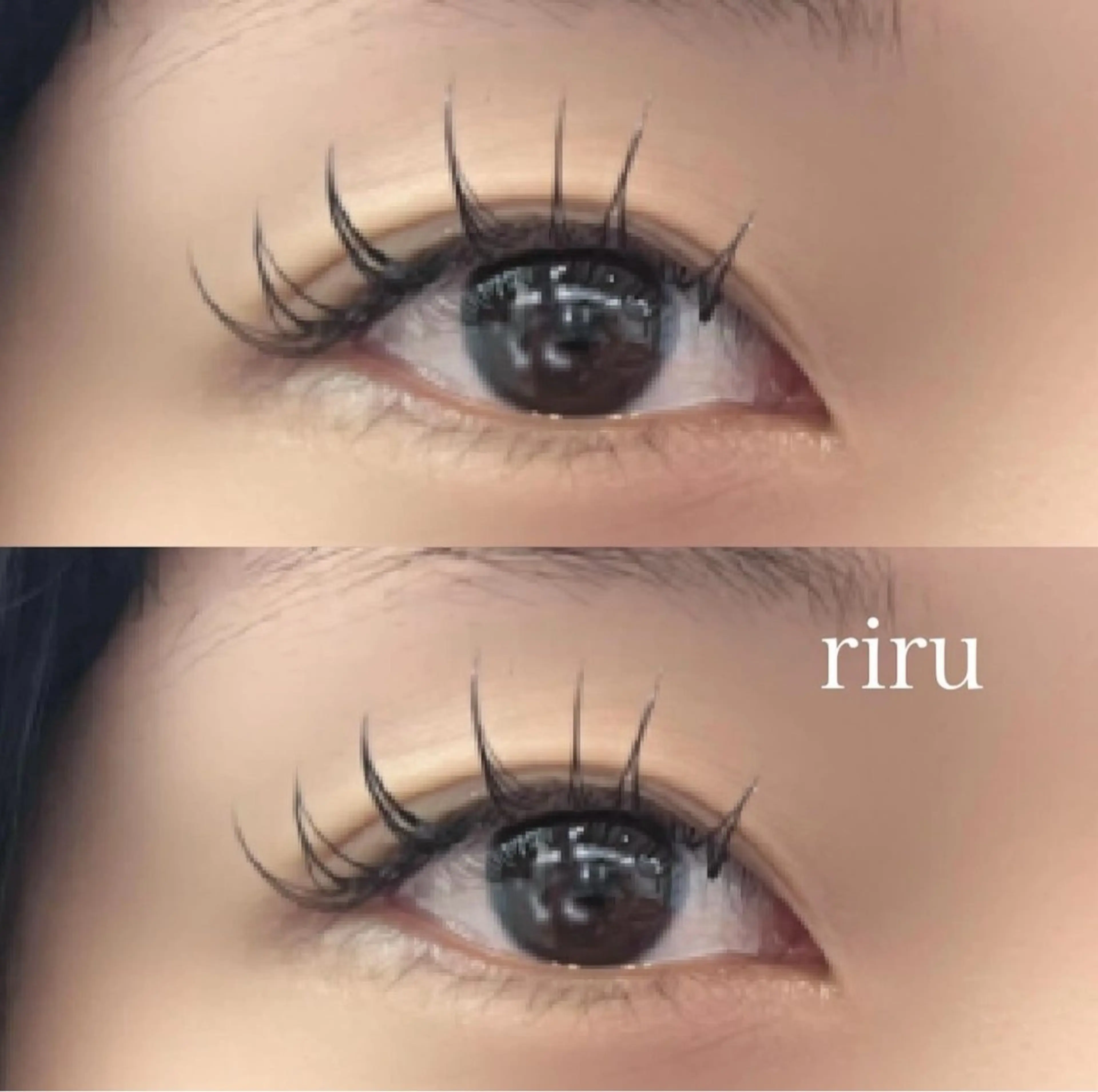 マツエク・マツパ フラットラッシュ Riru eyelashのマツエク・マツパデザイン