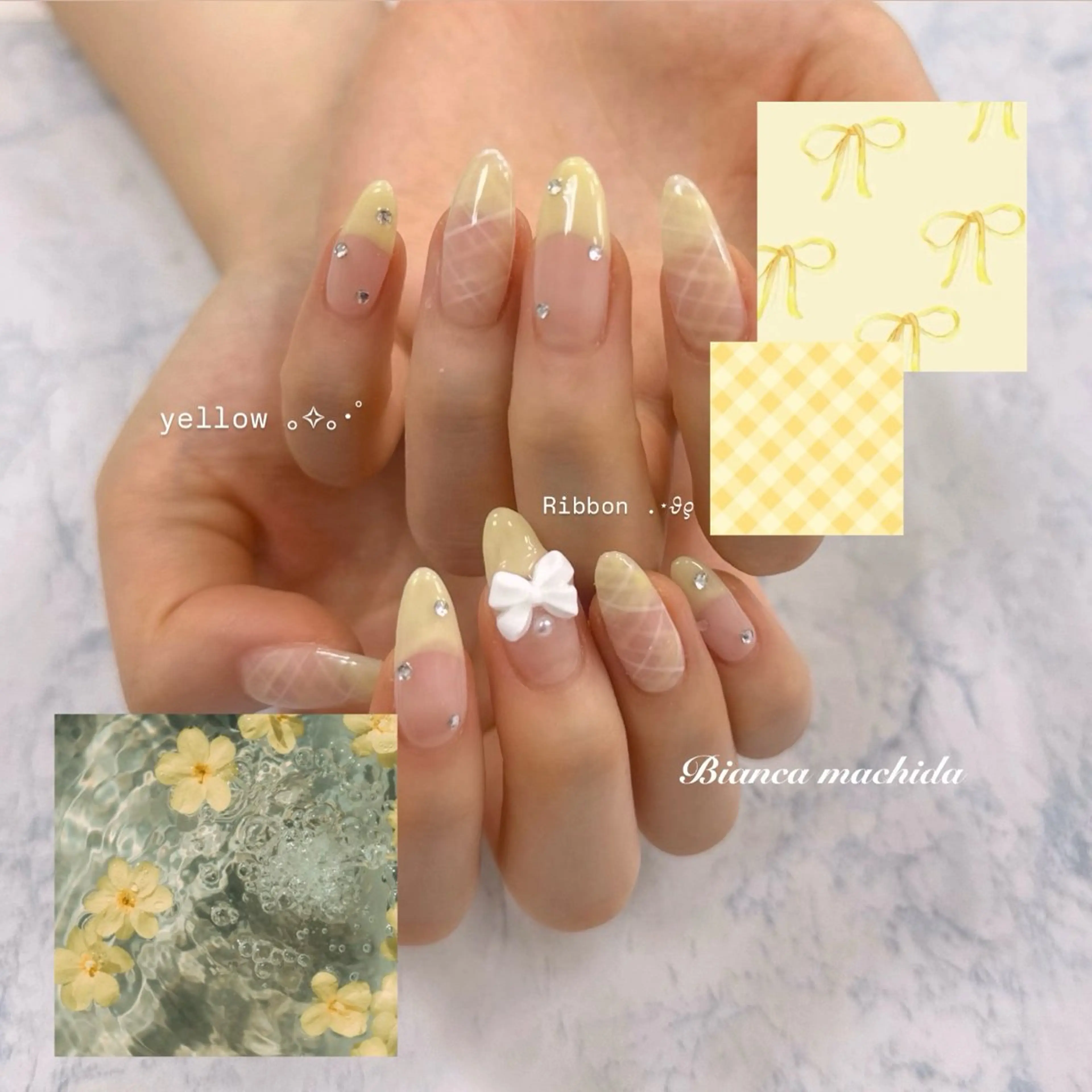 ネイル ハンドネイル BIANCA 🖤 NISHIMURAのネイルデザイン