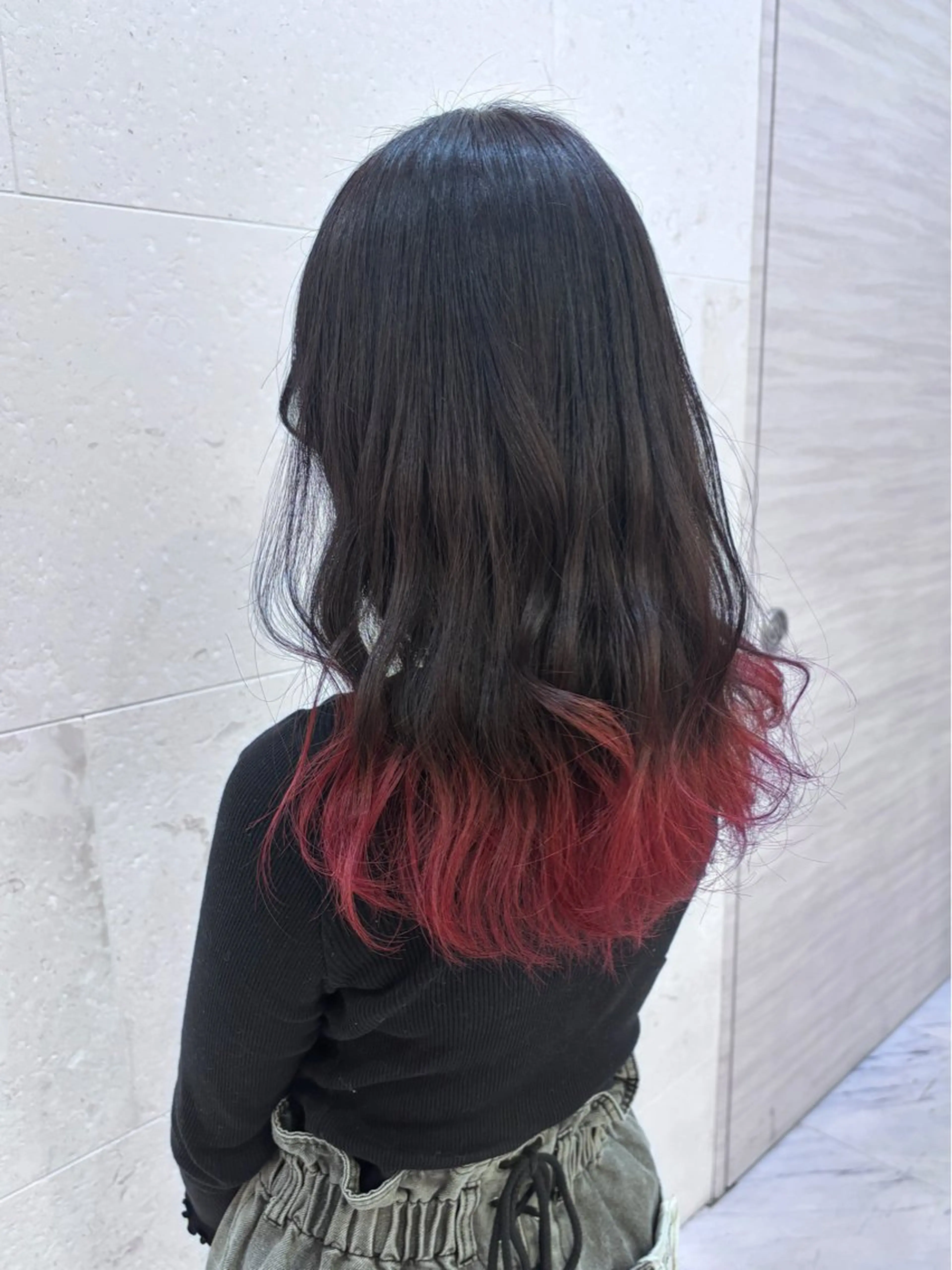 カラー レッドカラー ヘアカラー トリートメント 🫧Shanti🫧 ばんだいのヘアスタイル