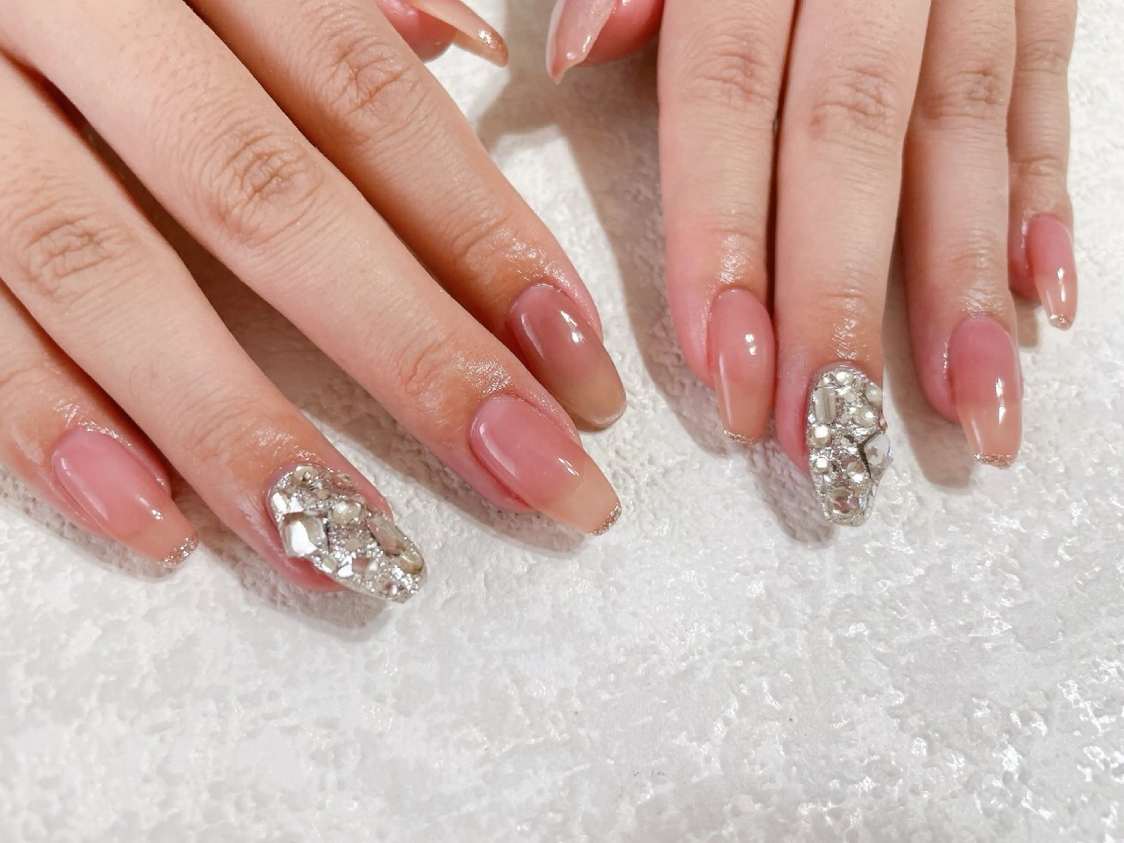 ネイル ジェルネイル メンズネイル パラジェル 春ネイル ワンホンネイル kikinail 溝の口のネイルデザイン