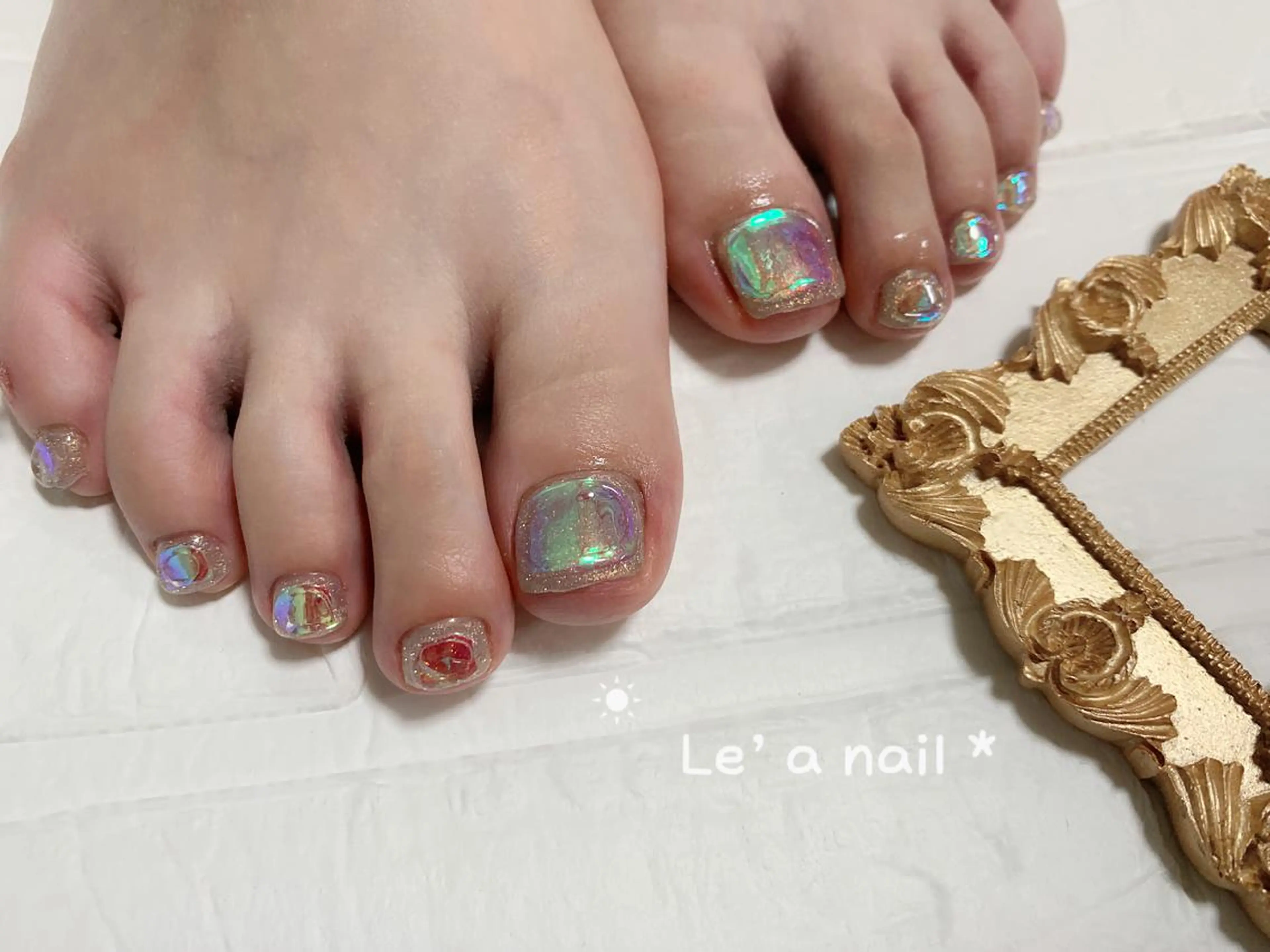 ショート カラー Le’a NailSalonのネイルデザイン
