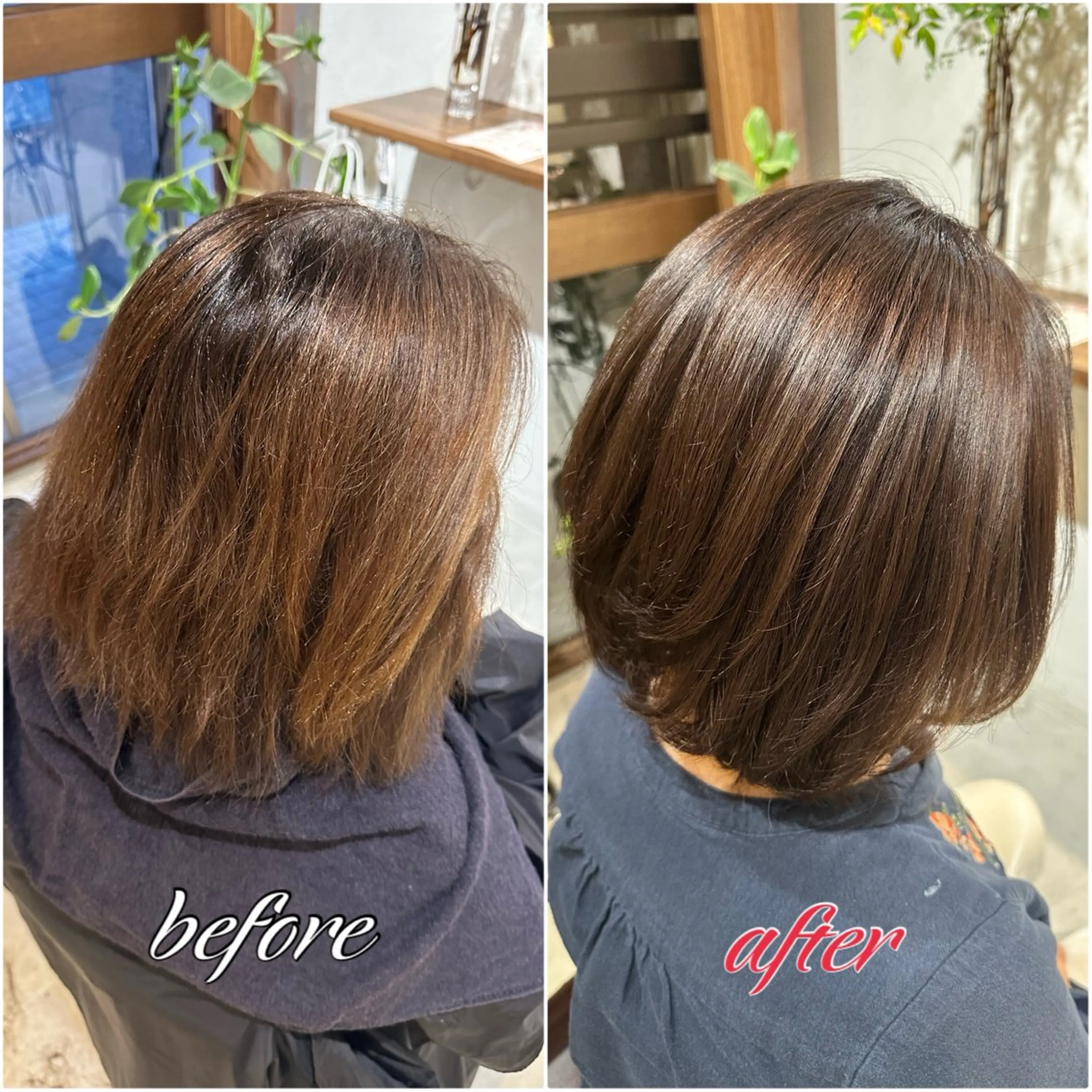 ミディアム カラー 髪質改善 トリートメント 名古屋/黒川/ 髪質改善/野村裕貴子のヘアスタイル