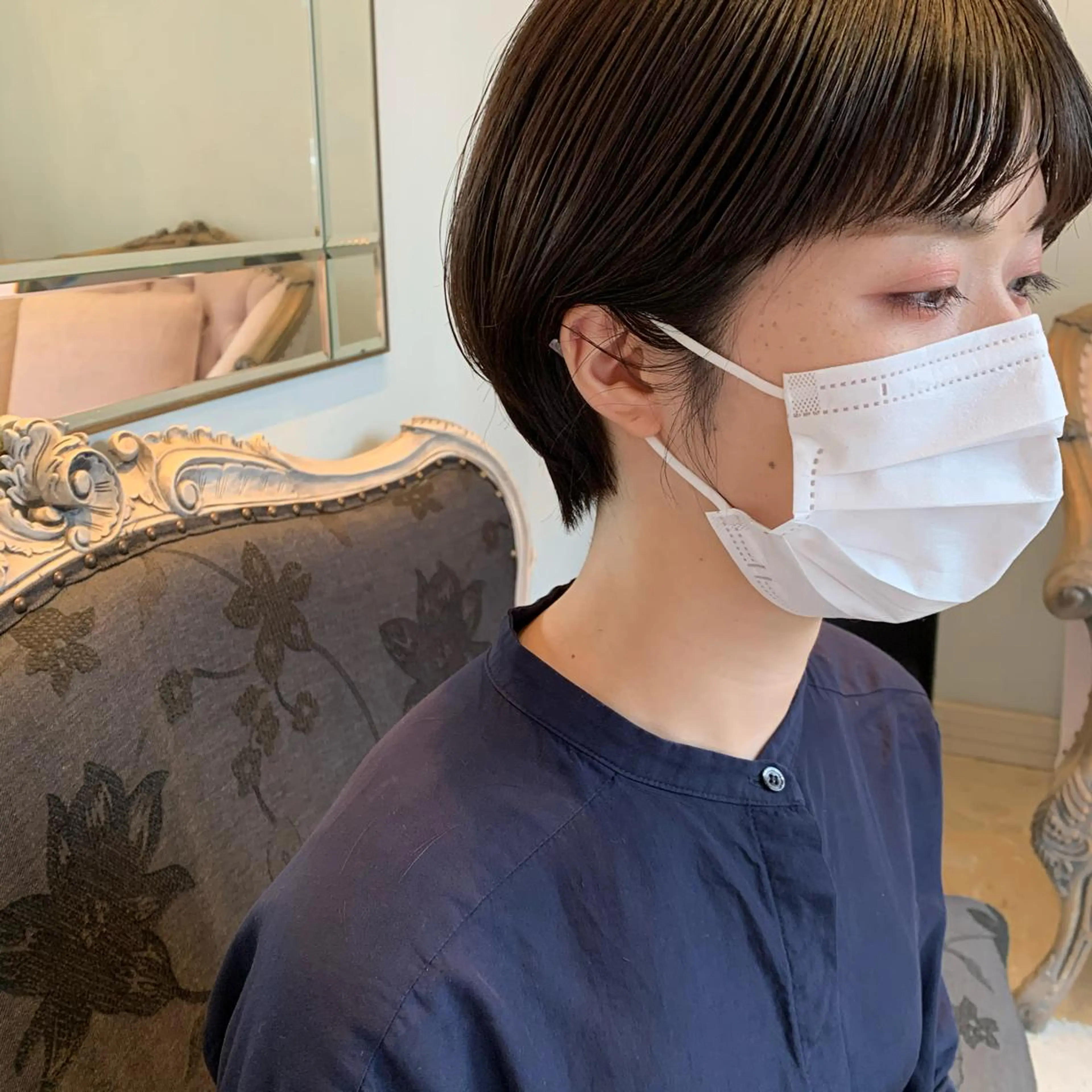 ショート カラー カット ヘアカラー SAKINO. ベージュカラーのヘアスタイル