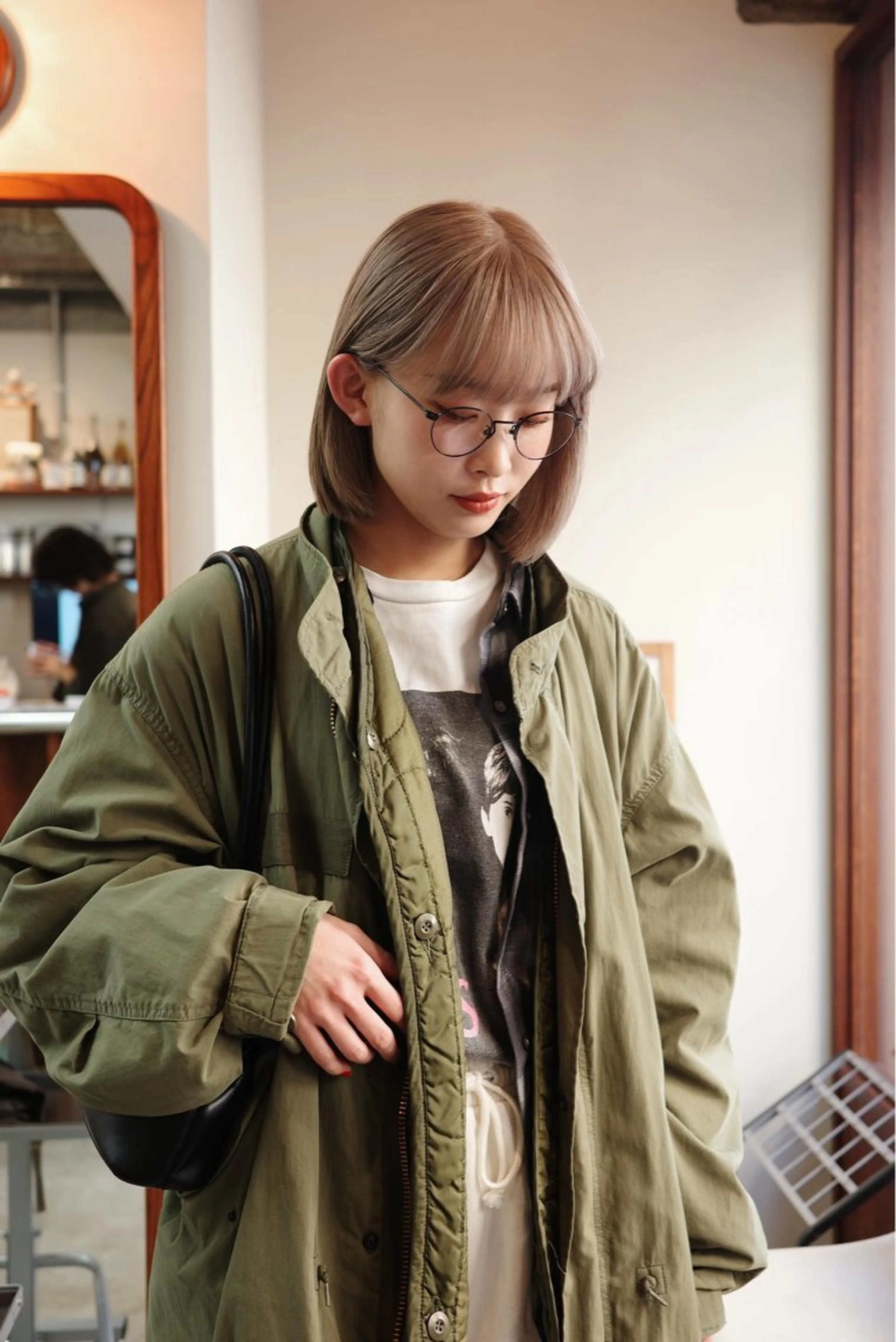 ミディアム ボブ/似合わせ レイヤーcocomoのヘアスタイル