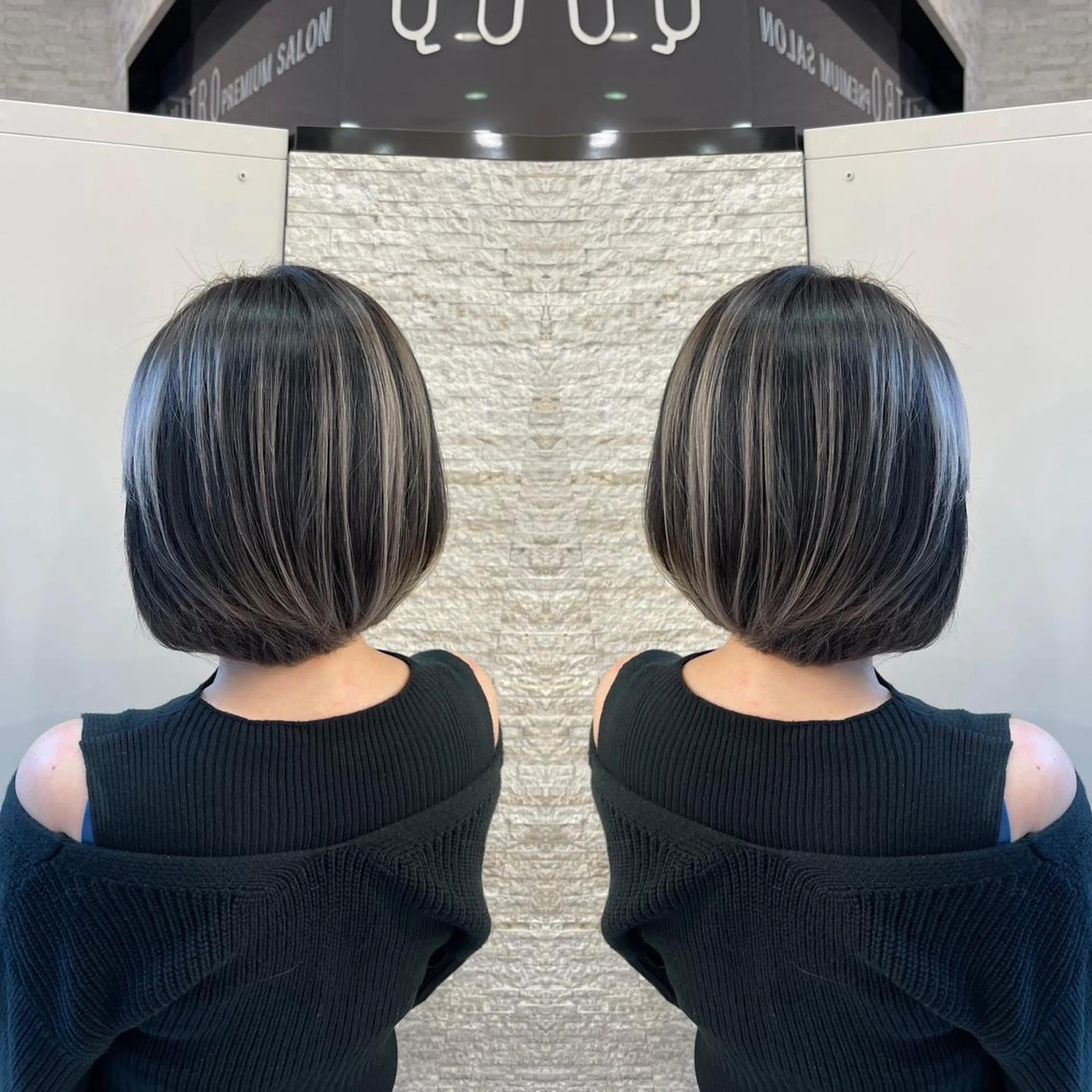 ショート ヘアカラー トリートメント Y Uのヘアスタイル