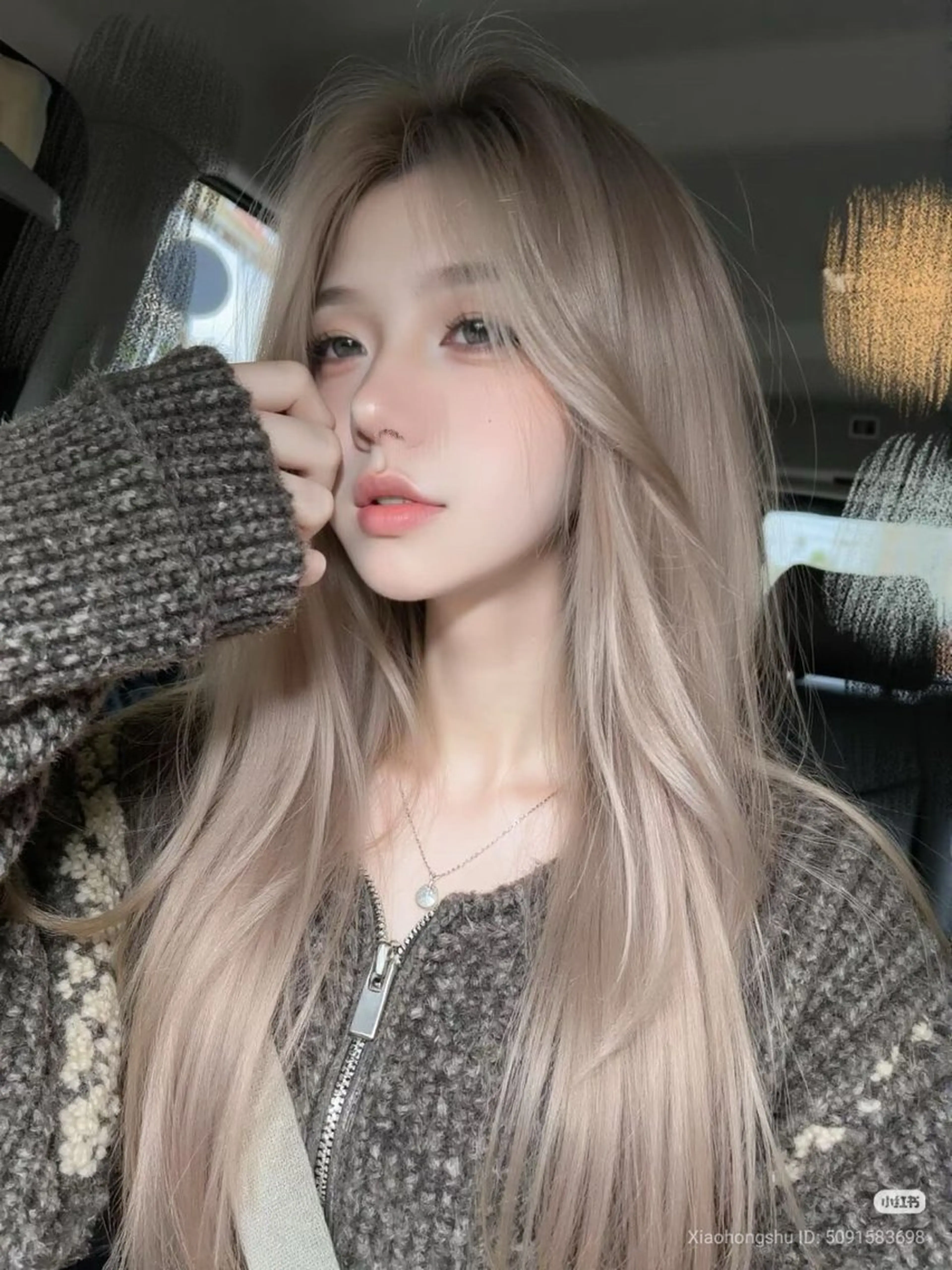 ロング ヘアカラー トリートメント 艶髪ハイトーンカラー 渋谷🎀ririkaのヘアスタイル