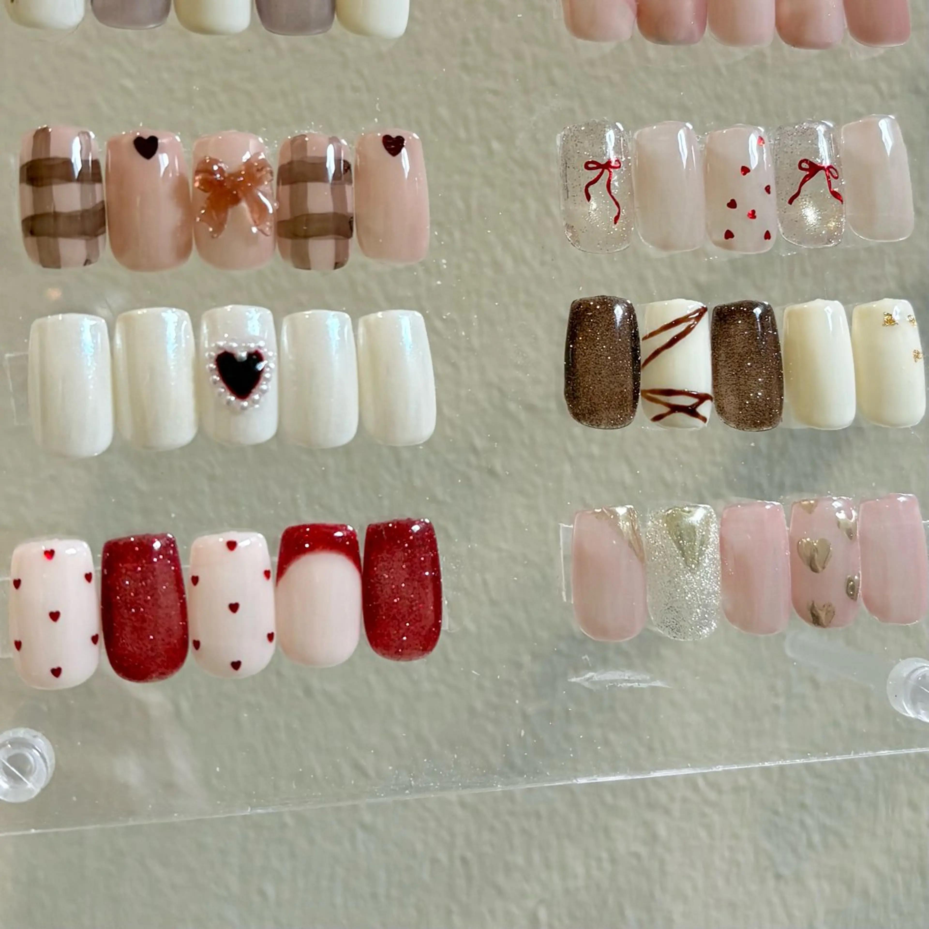 ネイル バレンタイン 田口 莉紗⌇paragelのネイルデザイン