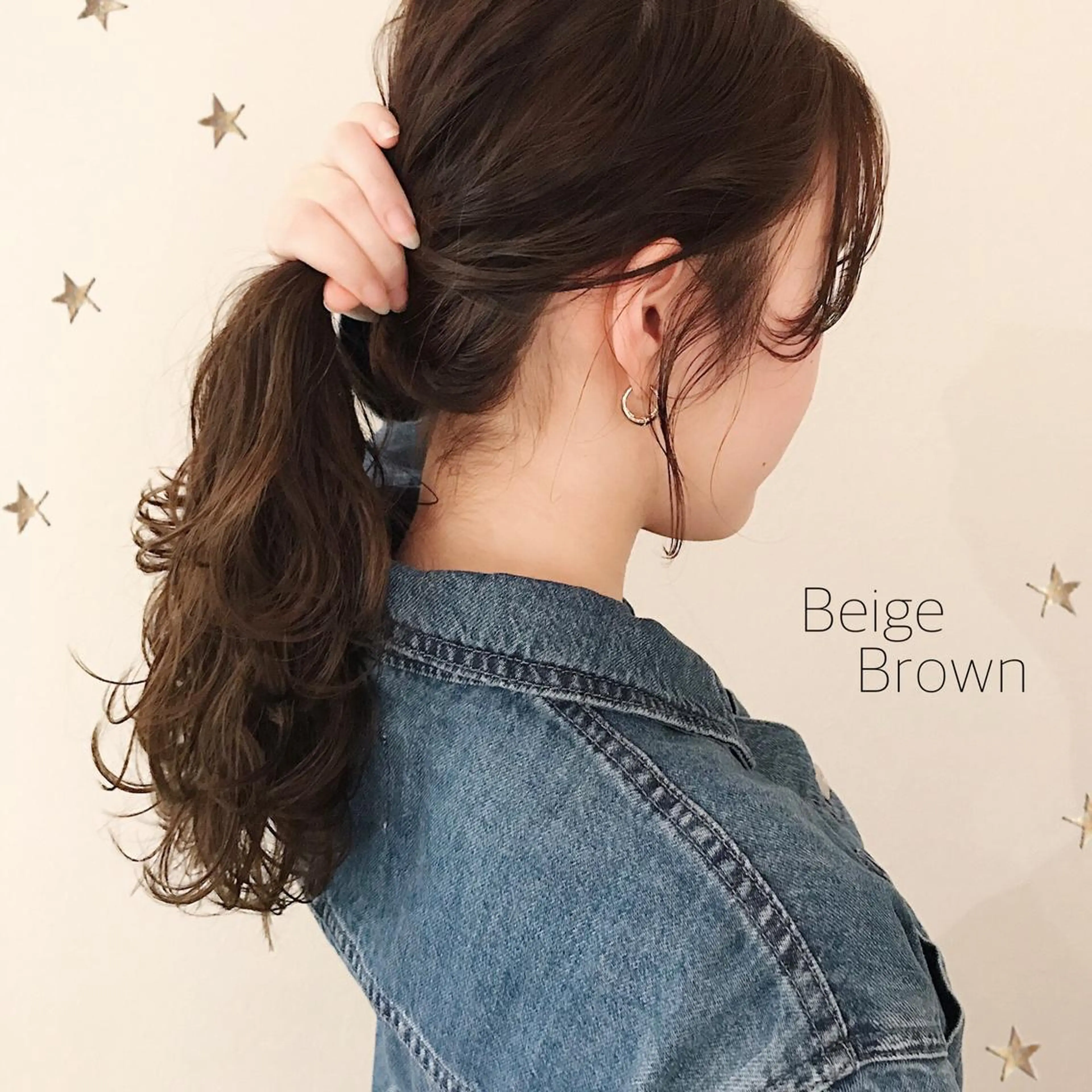 ミディアム カラー 市川 千夏のヘアスタイル