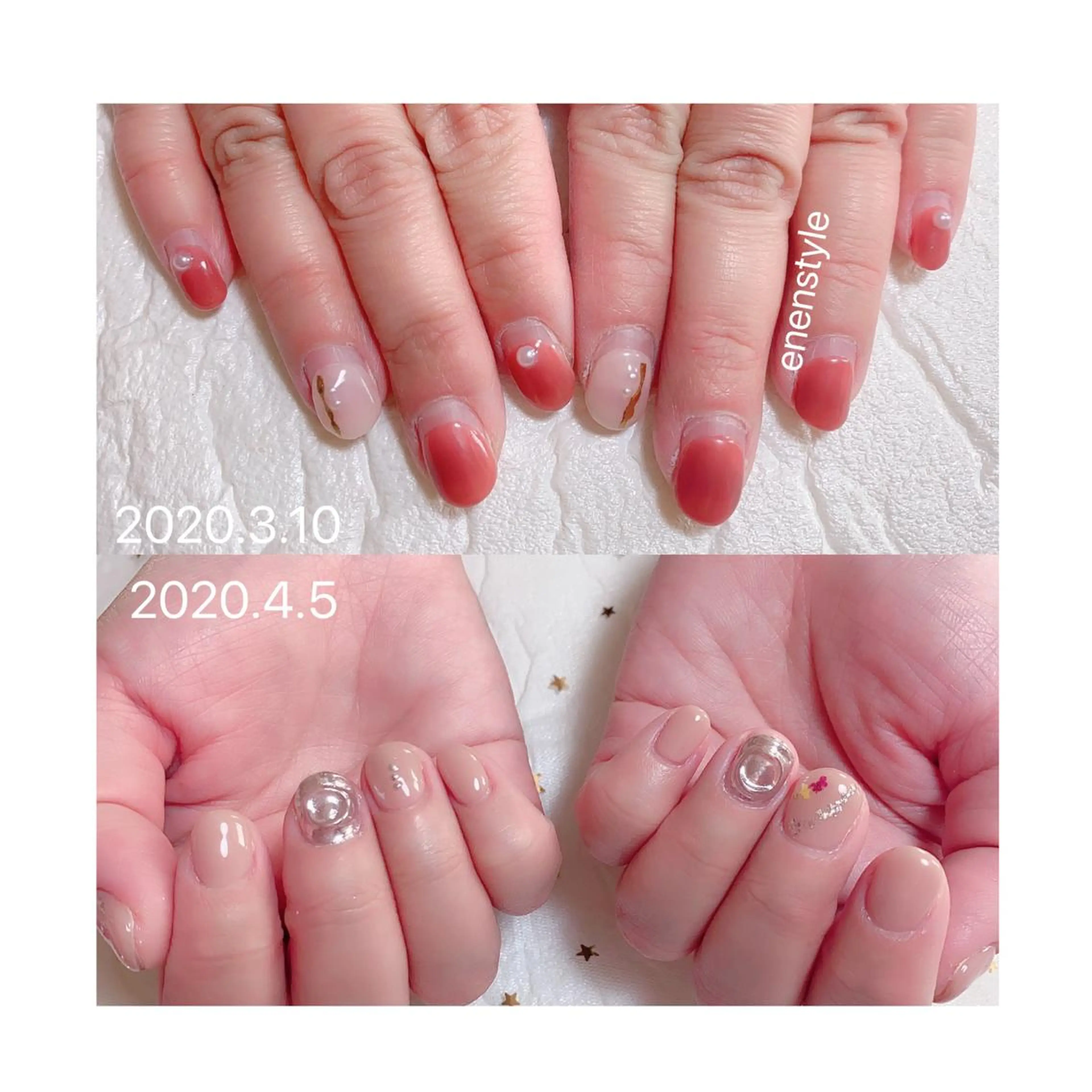 ショート ネイル ジェルネイル ニュアンスネイル オフィスネイル ワンカラーネイル パラジェル ハンドネイル 👑enen style👑のネイルデザイン