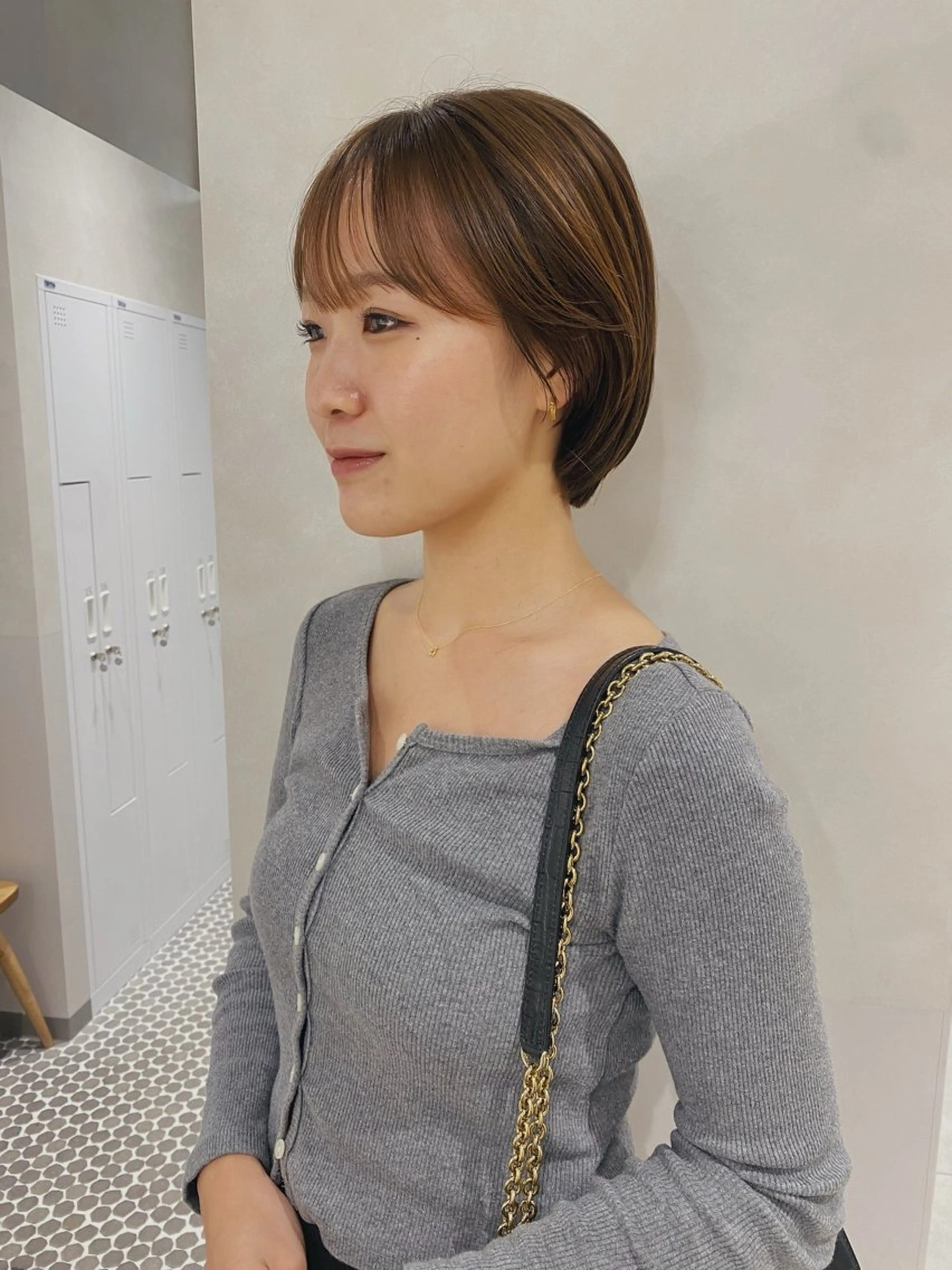 ミディアム カラー 砂原 ひよりのヘアスタイル