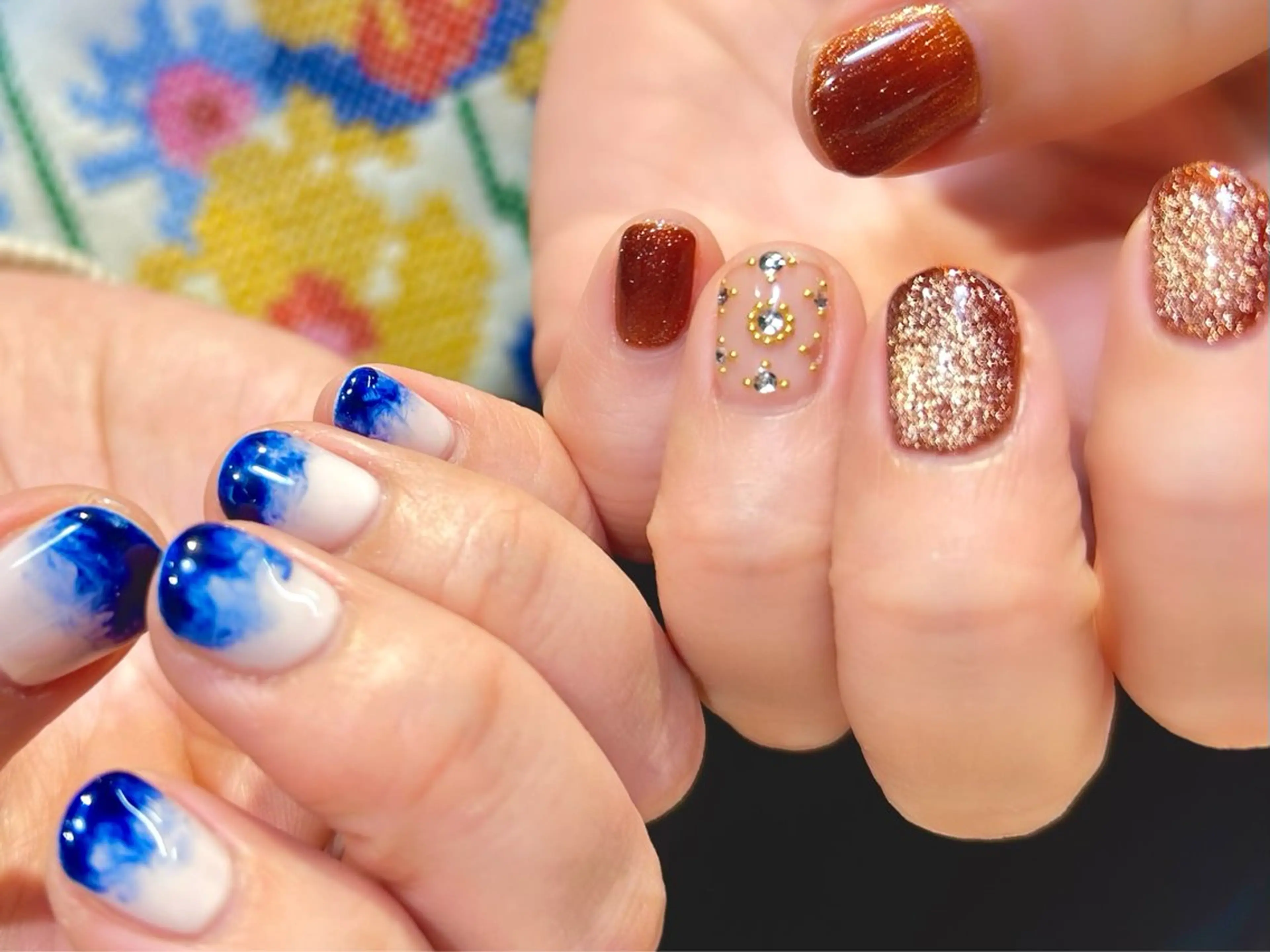 ネイル マグネットネイル ニュアンスネイル nail salon Aymのネイルデザイン
